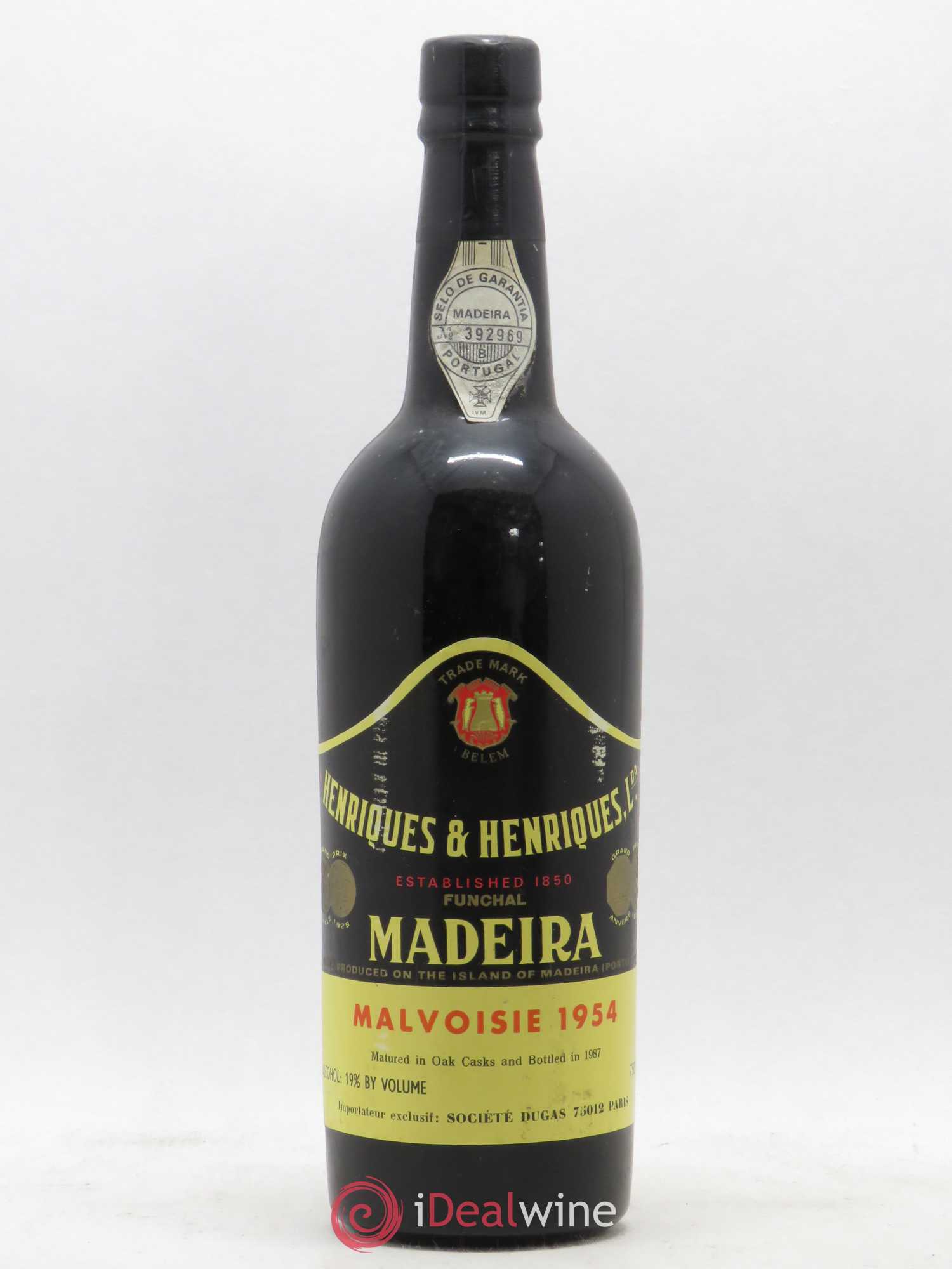 Madère Malvazia Henriquès & Henriquès 1954 - Posten von 1 Flasche - 0
