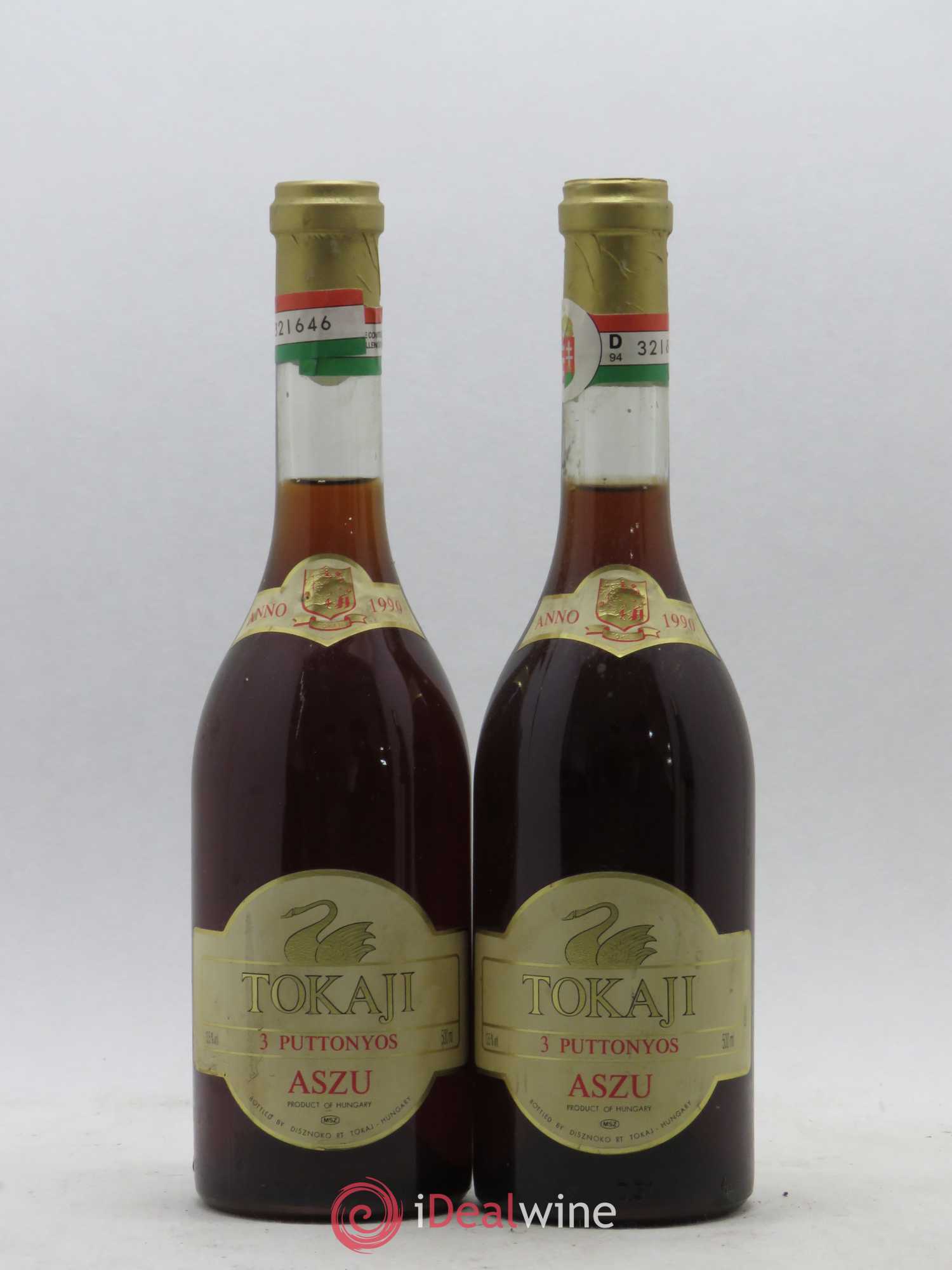 Tokaji Aszu 3 Puttonyos 1990 - Posten von 2 Flaschen - 0