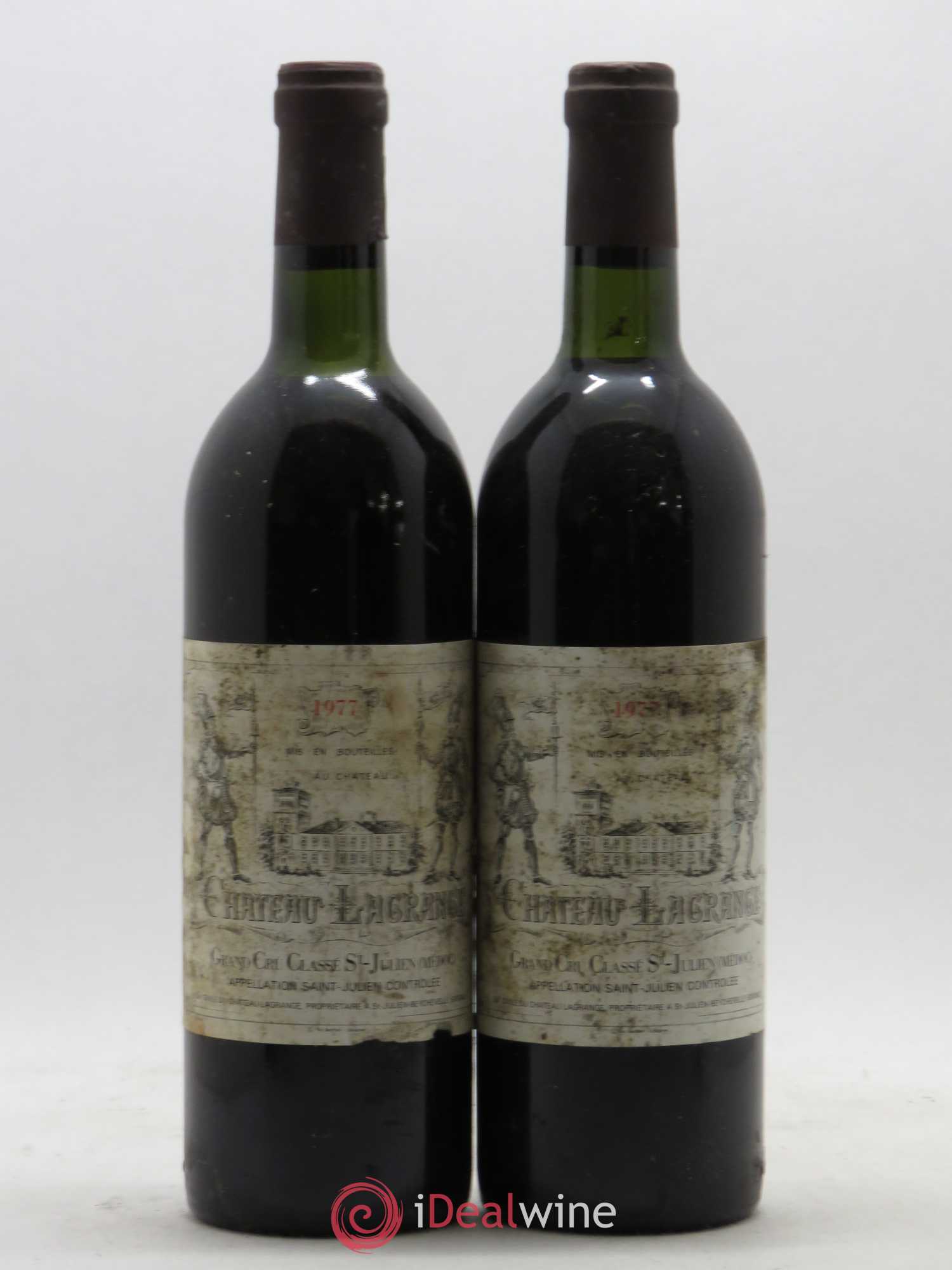 Château Lagrange 3ème Grand Cru Classé 1977 - Lot de 2 bouteilles - 0