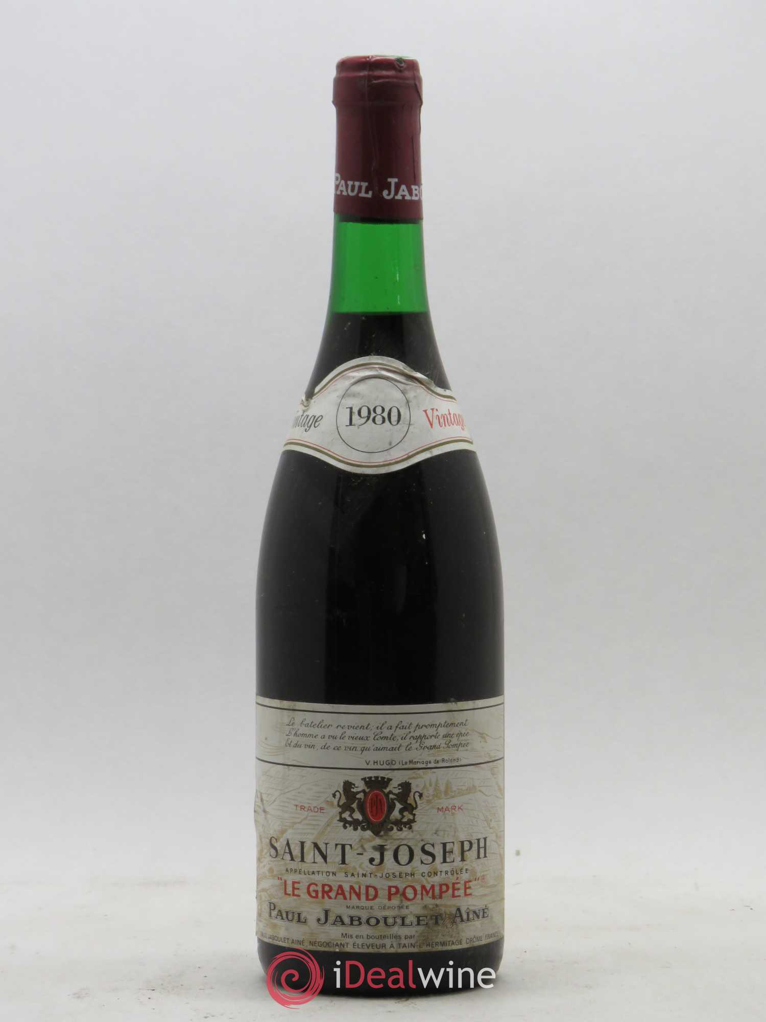 Saint-Joseph Le Grand Pompé P. Jaboulet Aîne 1980 - Posten von 1 Flasche - 0