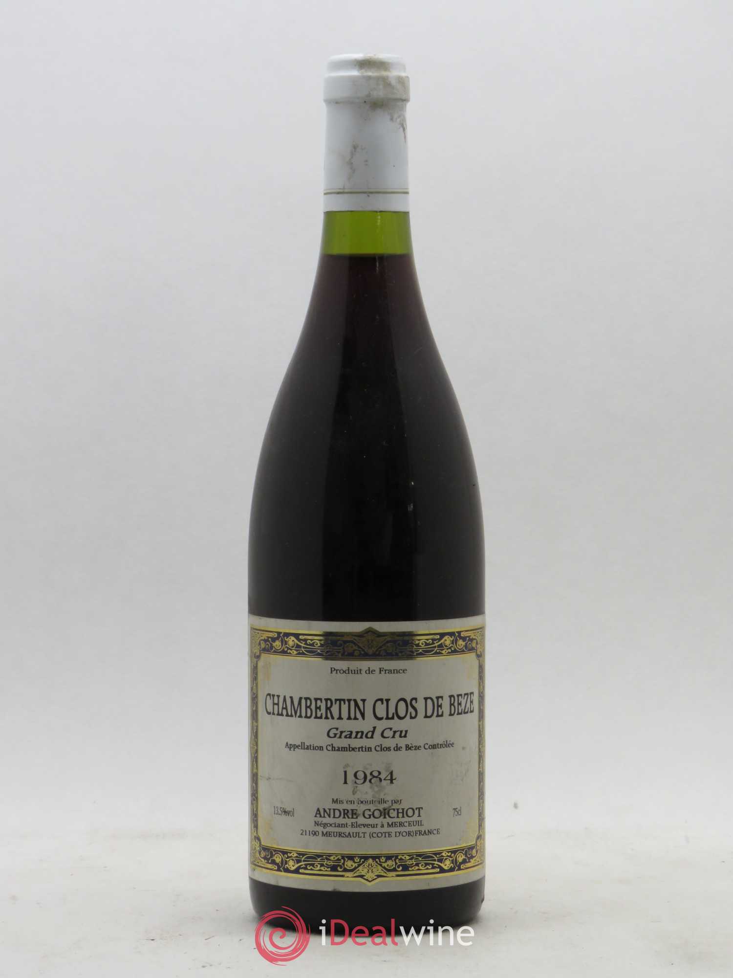 Chambertin Clos de Bèze Grand Cru A. Goichot 1984 - Lot de 1 bouteille - 0