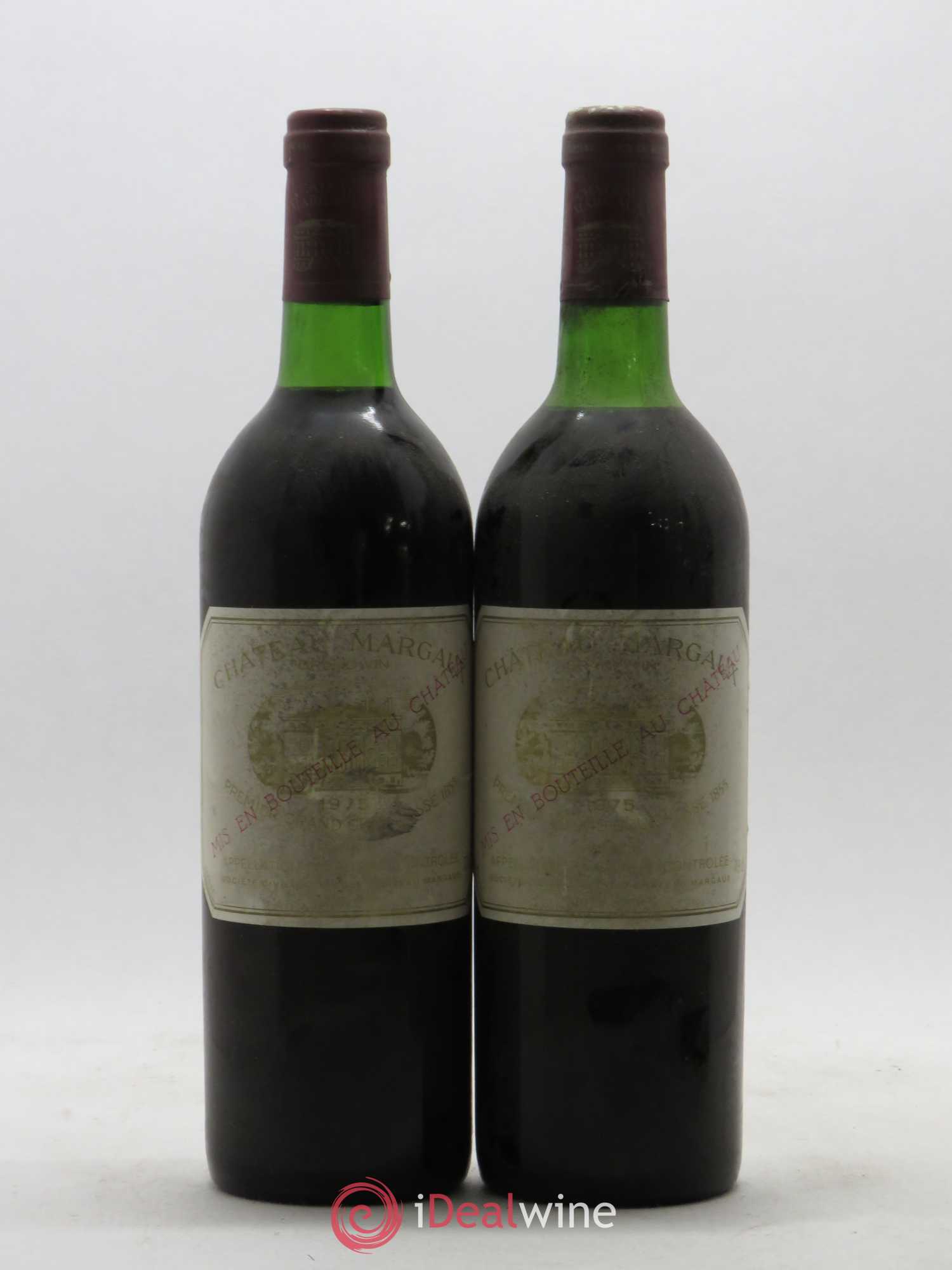 Château Margaux 1er Grand Cru Classé 1975 - Lot de 2 bouteilles - 0