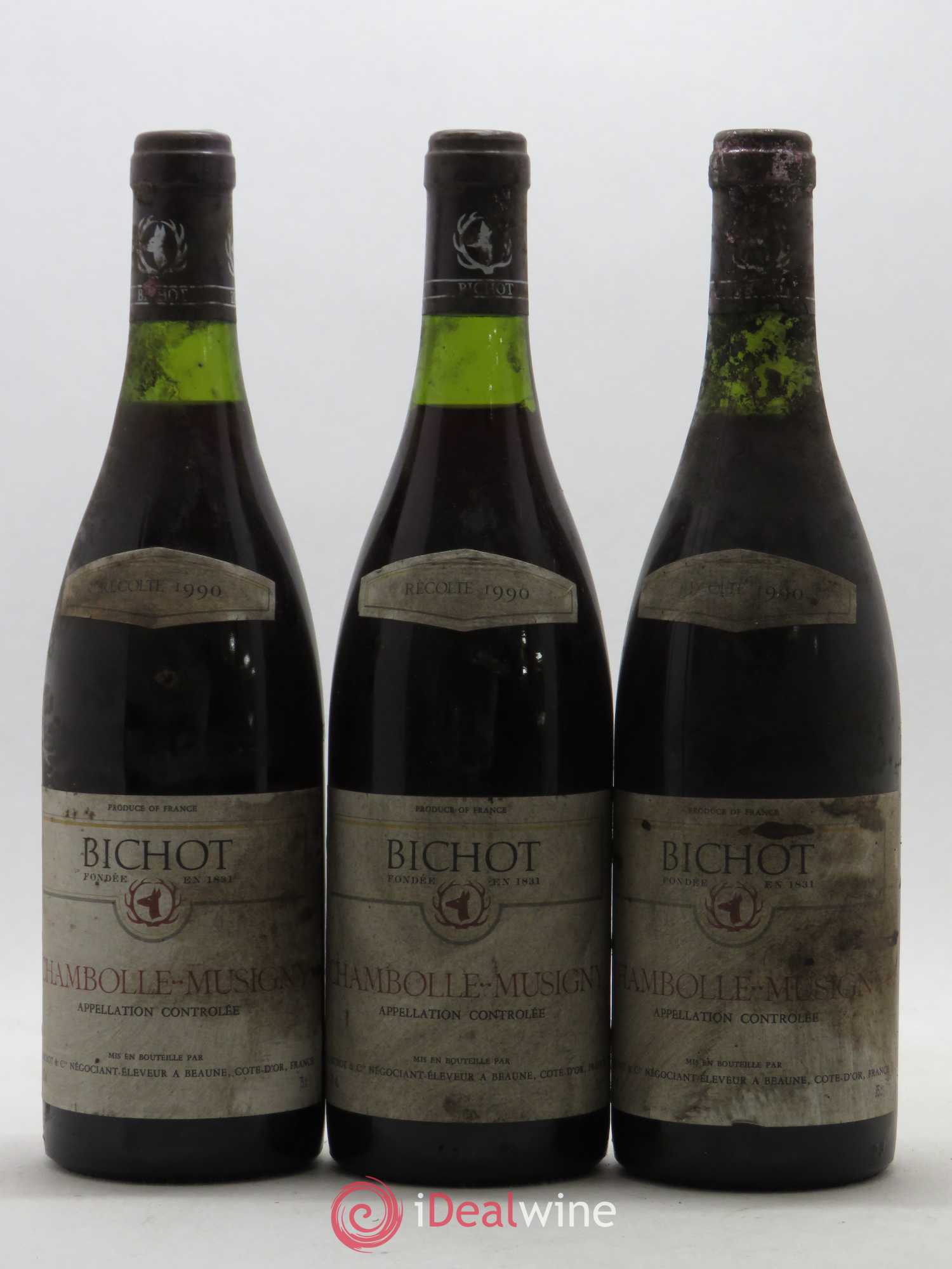 Chambolle-Musigny A. Bichot 1990 - Posten von 3 Flaschen - 0