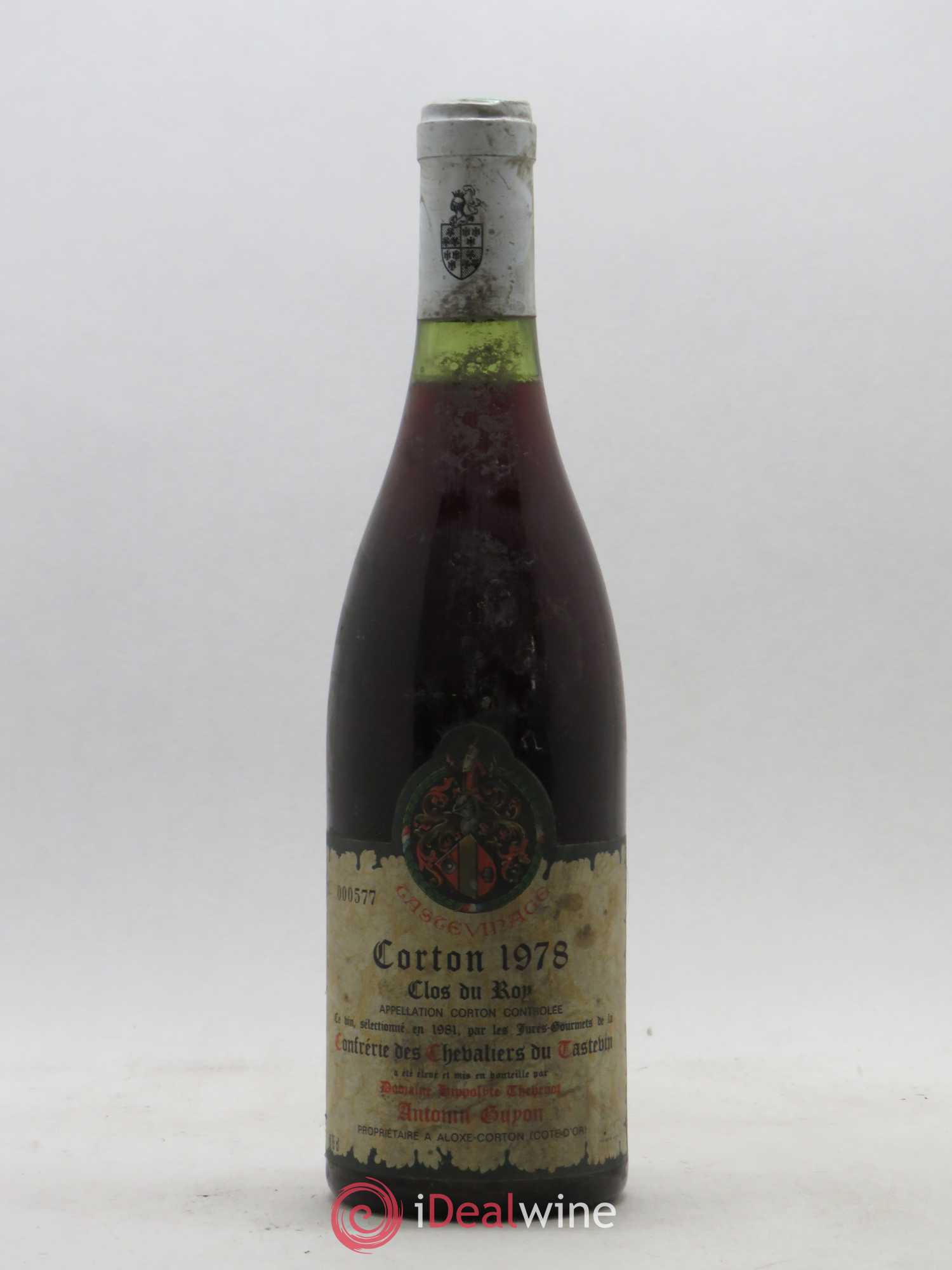 Corton Grand Cru Clos du Roy Tasteviné A. Guyon 1978 - Posten von 1 Flasche - 0