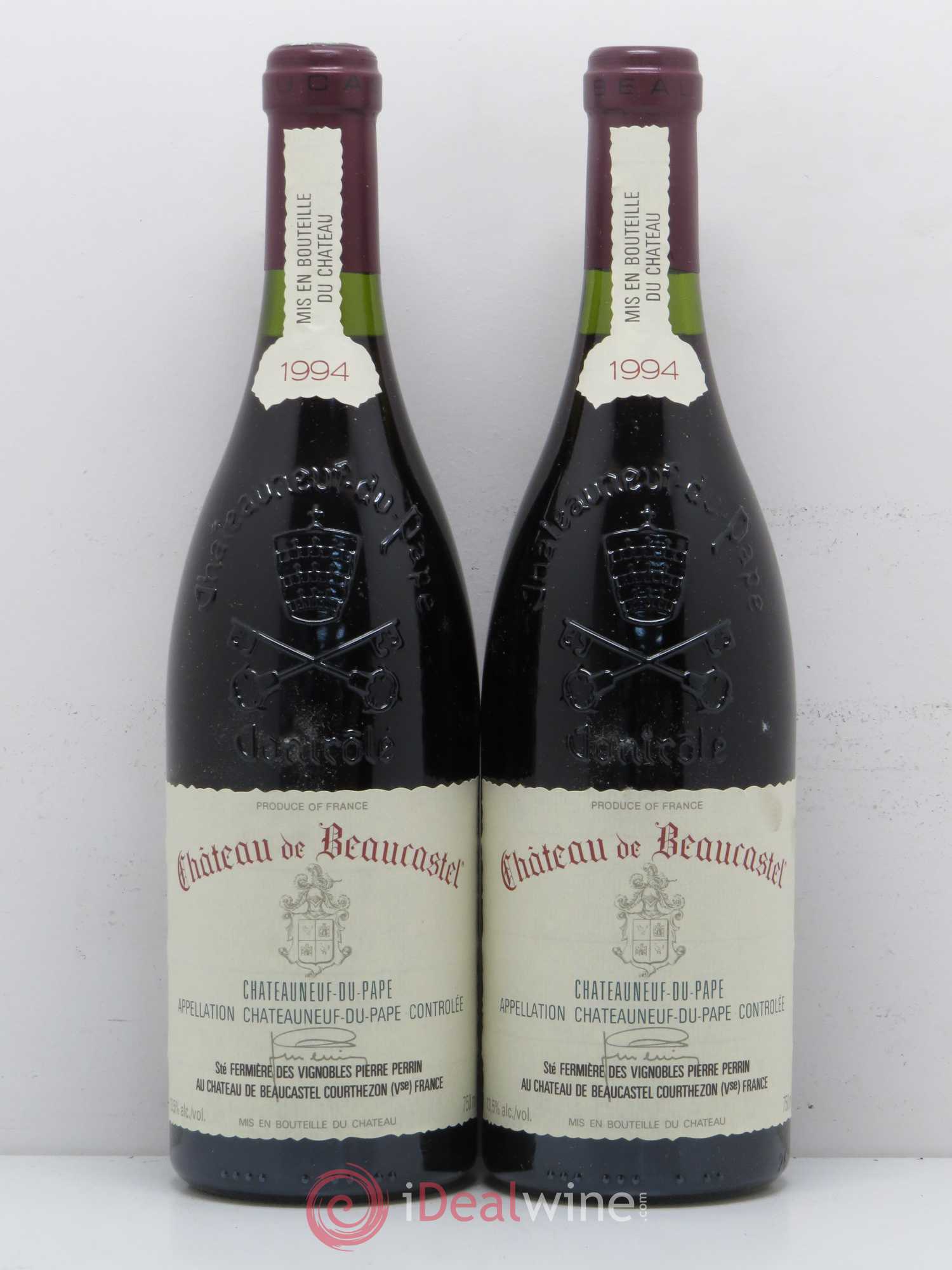 Châteauneuf-du-Pape Château de Beaucastel Famille Perrin 1994 - Lot de 2 bouteilles - 0