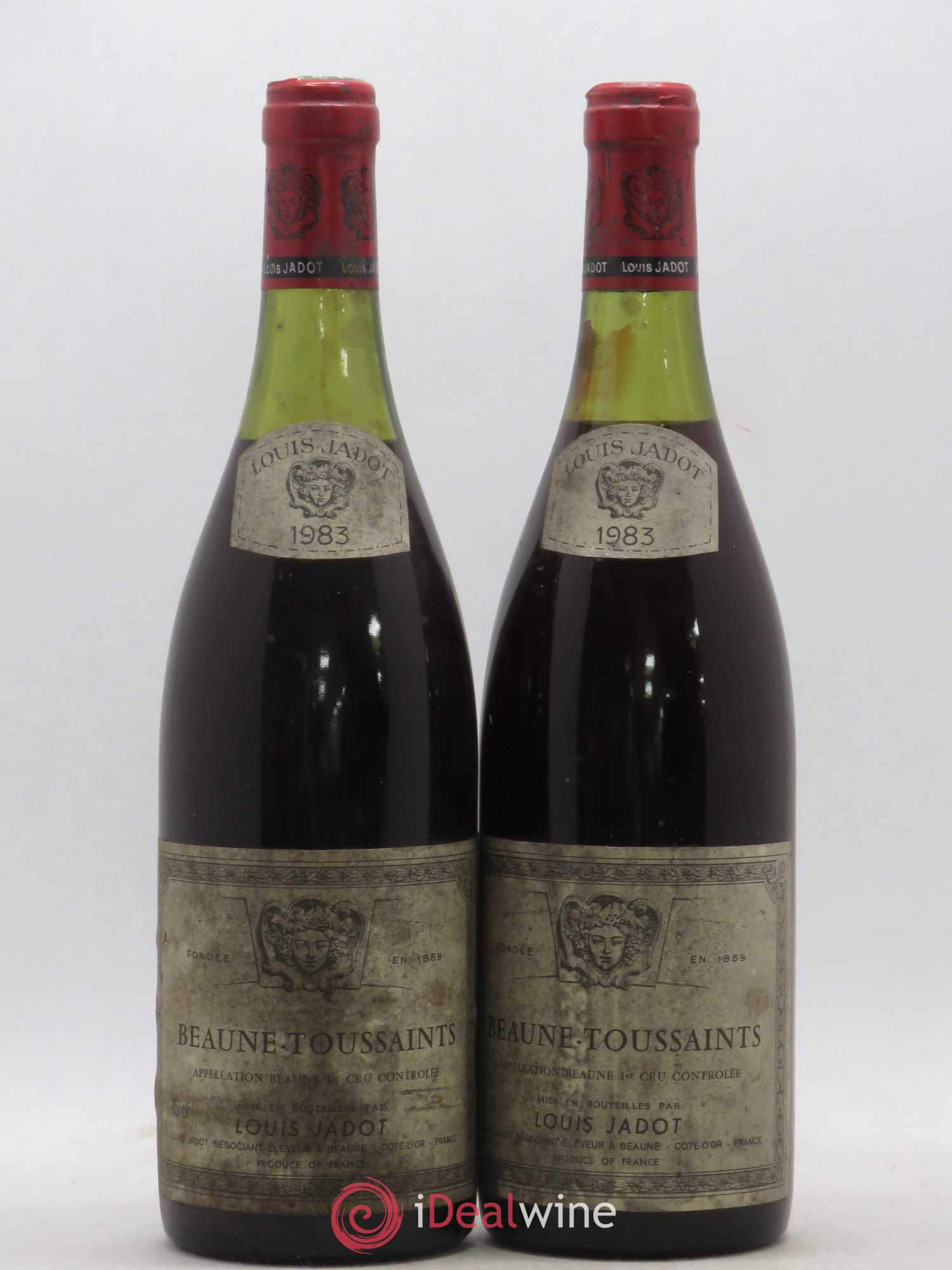 Beaune 1er Cru Les Toussaints Louis Jadot (sans prix de réserve) 1983 - Posten von 2 Flaschen - 0