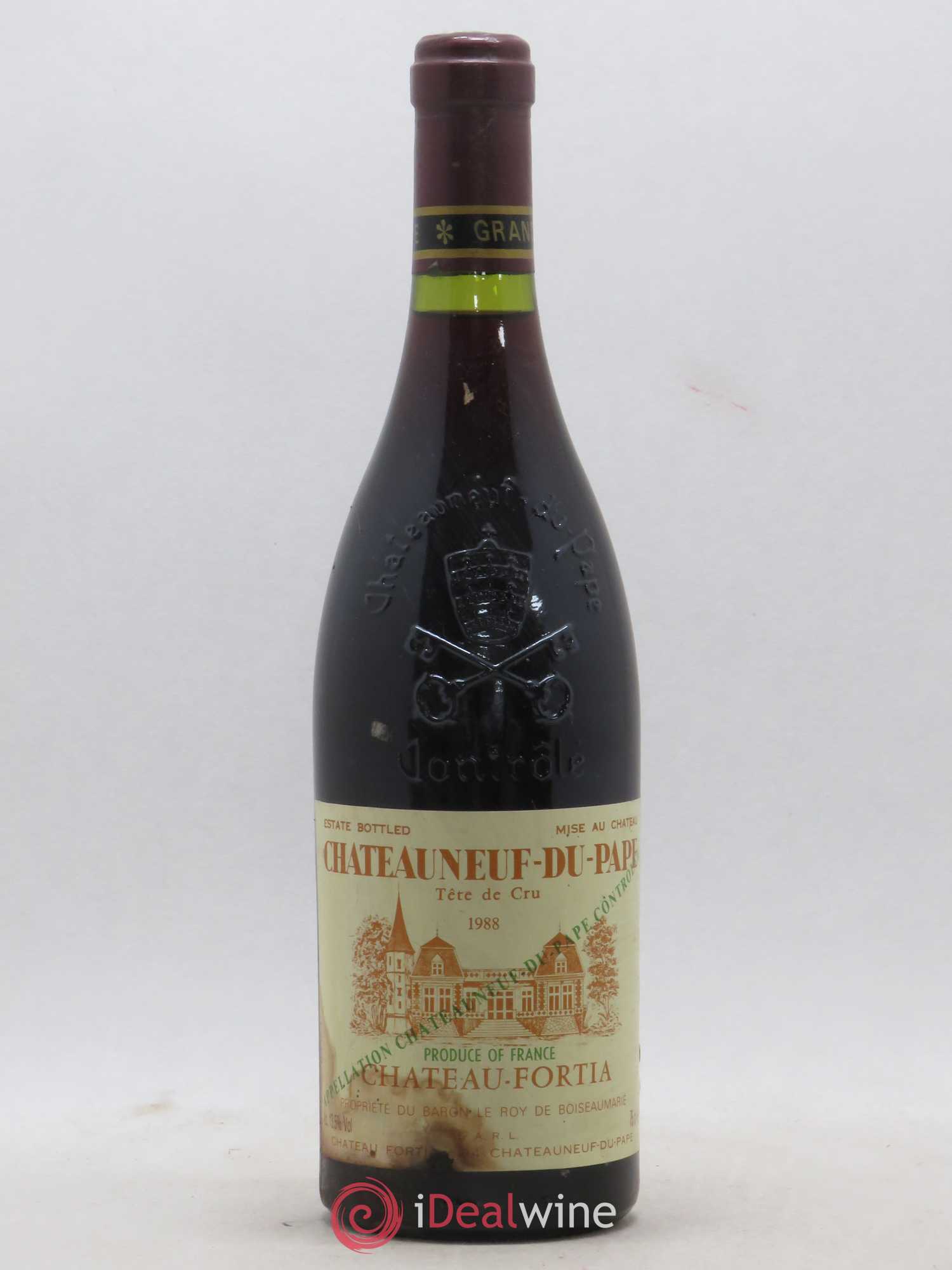 Châteauneuf-du-Pape Château Fortia Tête de Cru 1988 - Lot de 1 bouteille - 0