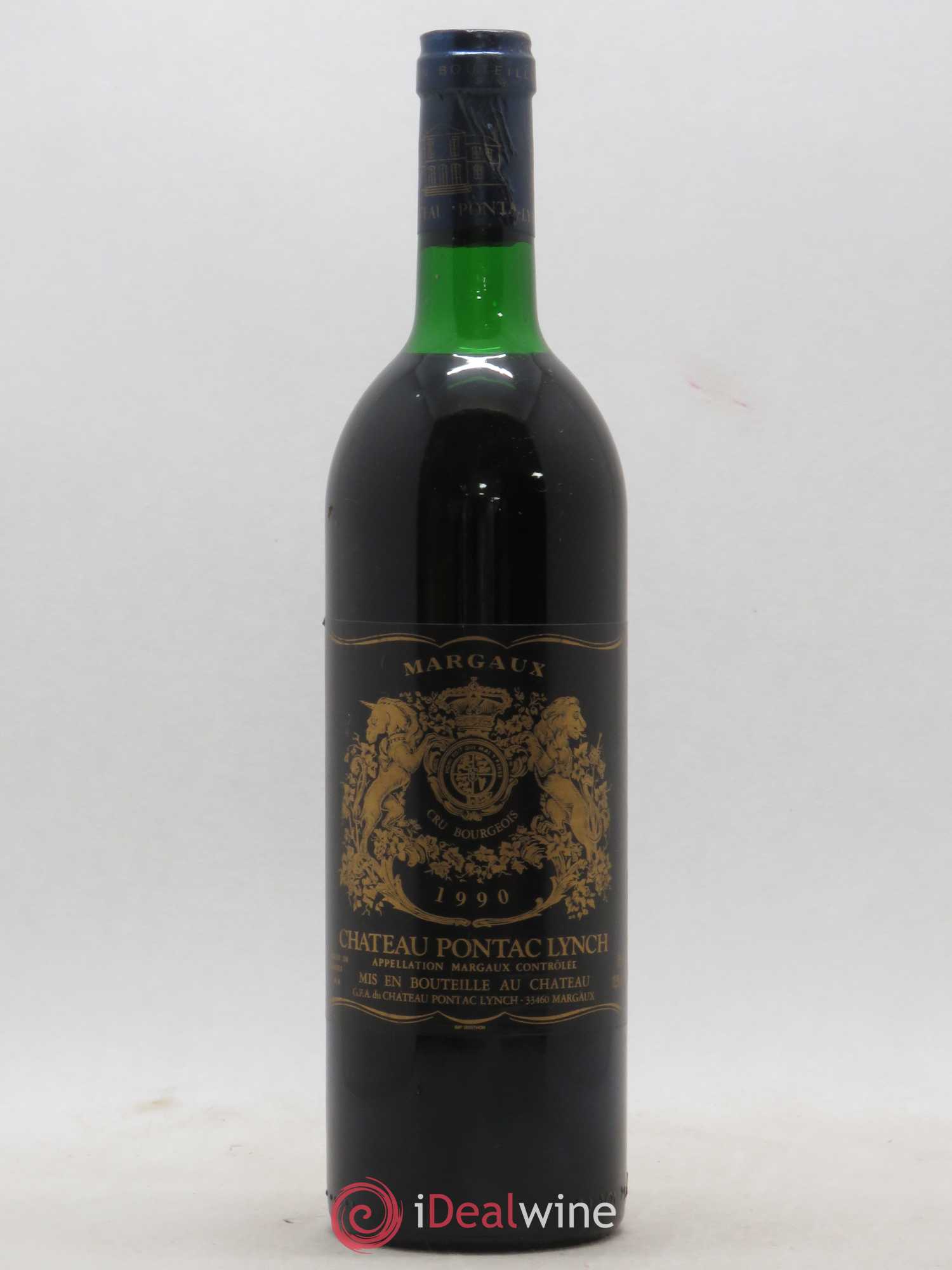 Château Pontac Lynch Cru Bourgeois 1990 - Lot de 1 bouteille - 0