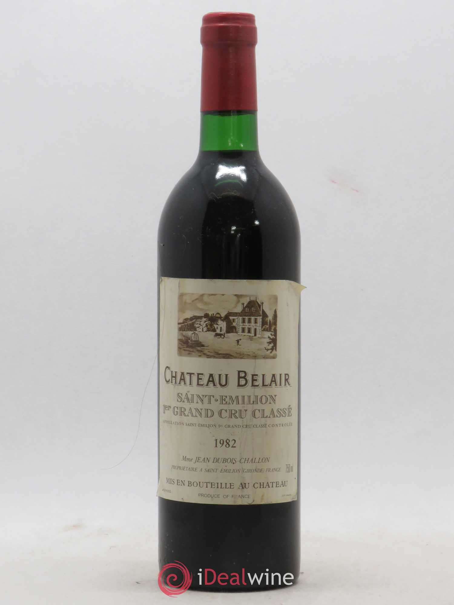 Château Belair (Belair-Monange) 1er Grand Cru Classé B 1982 - Lot de 1 bouteille - 0