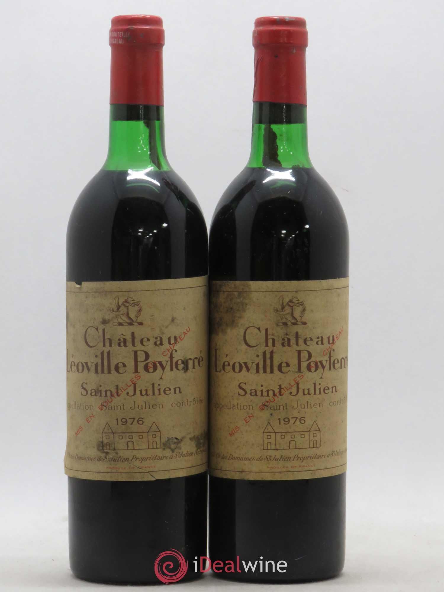 Château Léoville Poyferré 2ème Grand Cru Classé 1976 - Lot de 2 bouteilles - 0