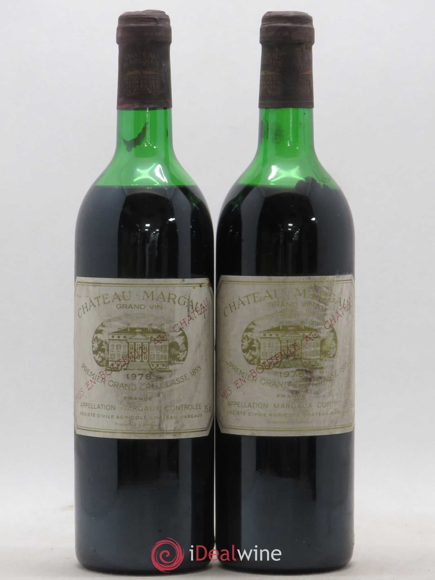 Château Margaux 1er Grand Cru Classé 1978 - Lot de 2 bouteilles - 0