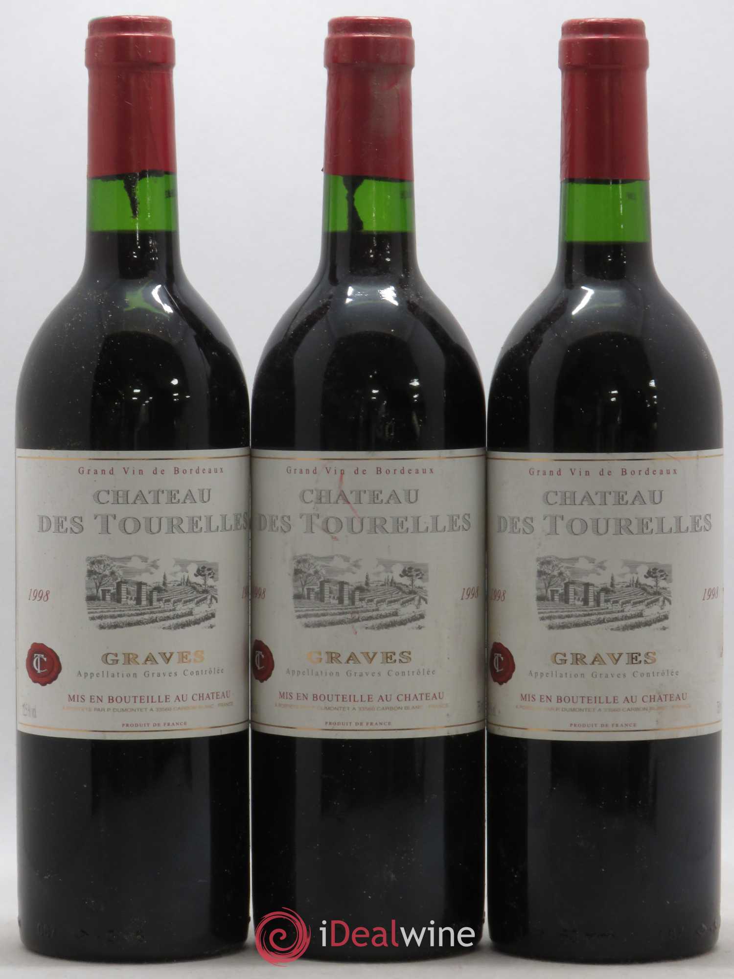 Château des Tourelles Cru Bourgeois 1998 - Lot de 6 bouteilles - 1