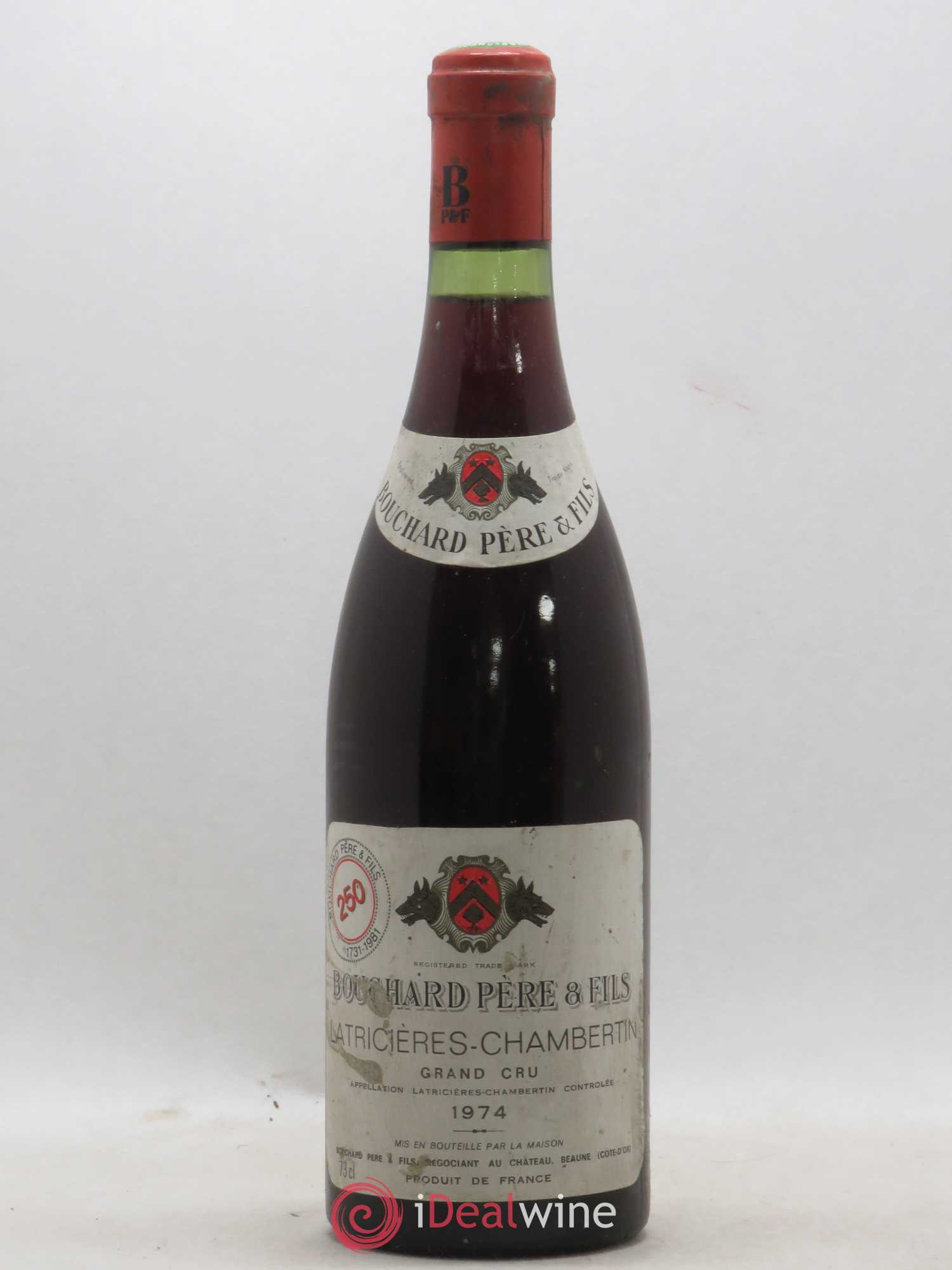Latricières-Chambertin Grand Cru Bouchard Père et Fils 1974 - Lotto di 1 bottiglia - 0