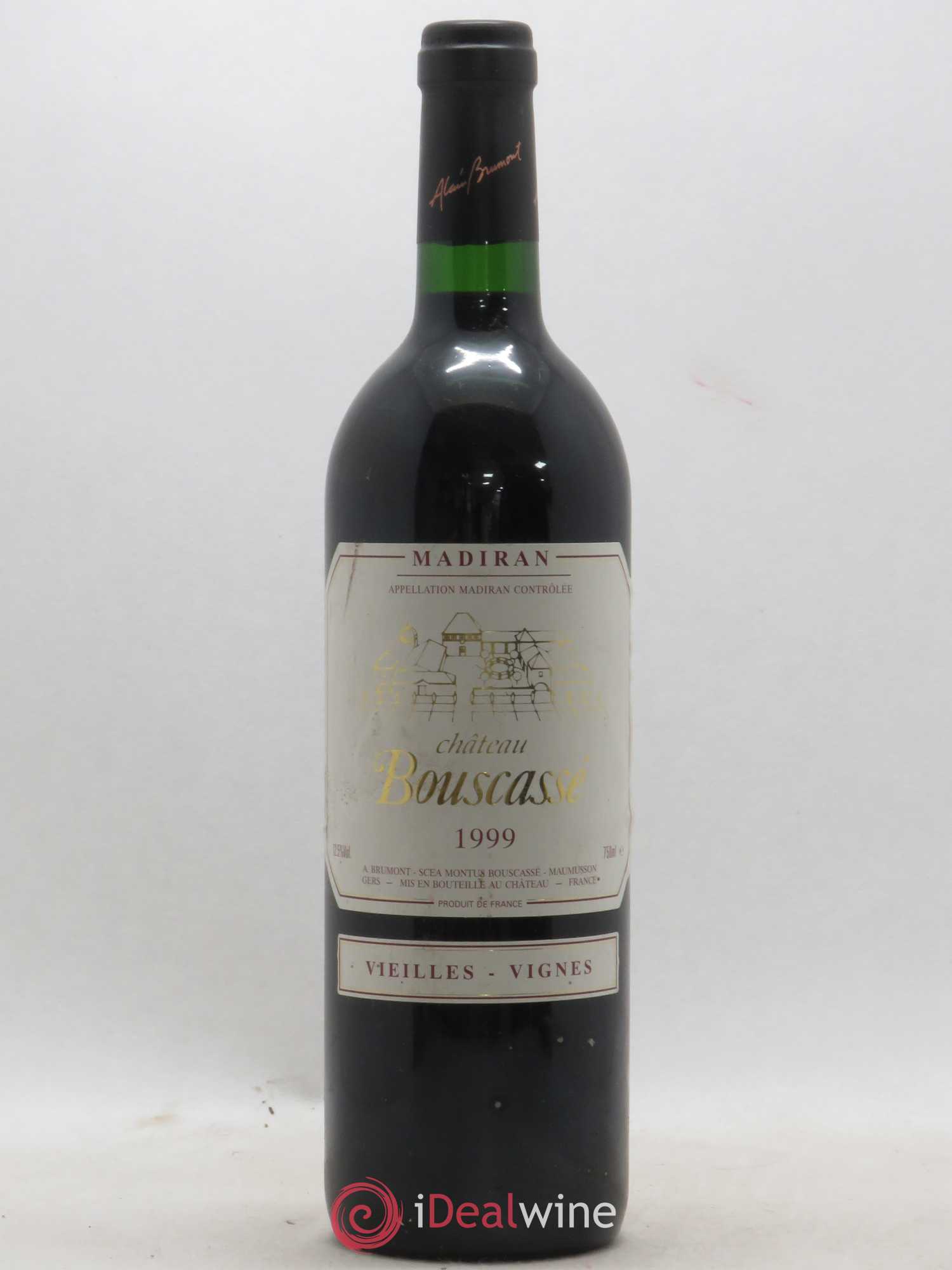 Madiran Vieilles Vignes Château Bouscassé - Alain Brumont 1999 - Lot de 1 bouteille - 0
