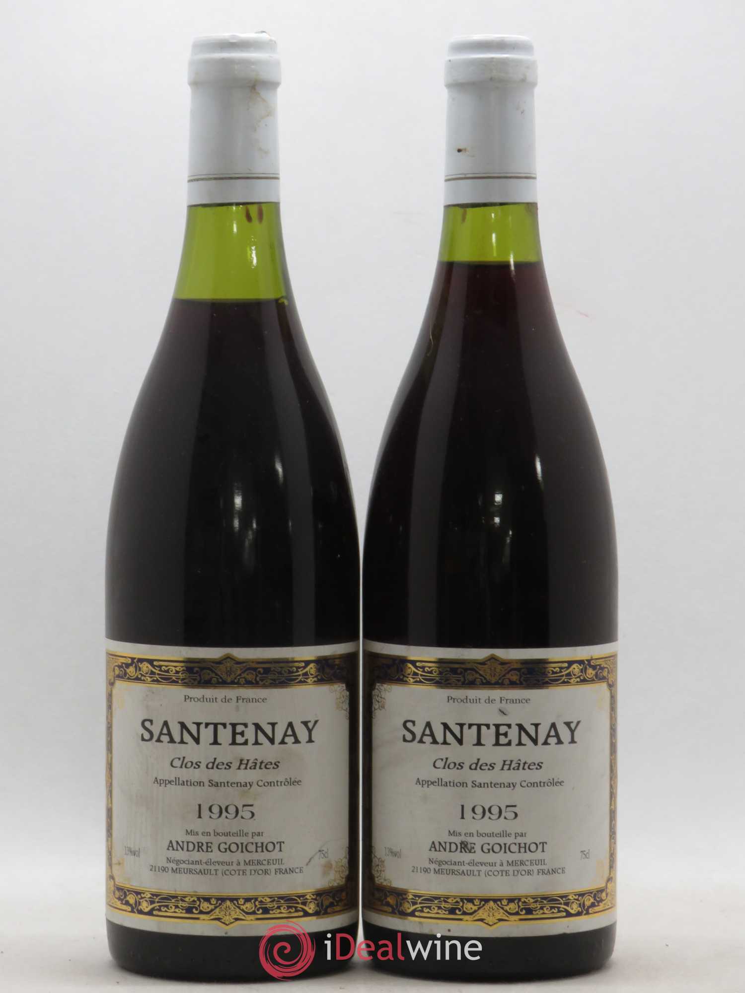 Santenay Clos des Hâtes Goichot 1995 - Posten von 2 Flaschen - 0