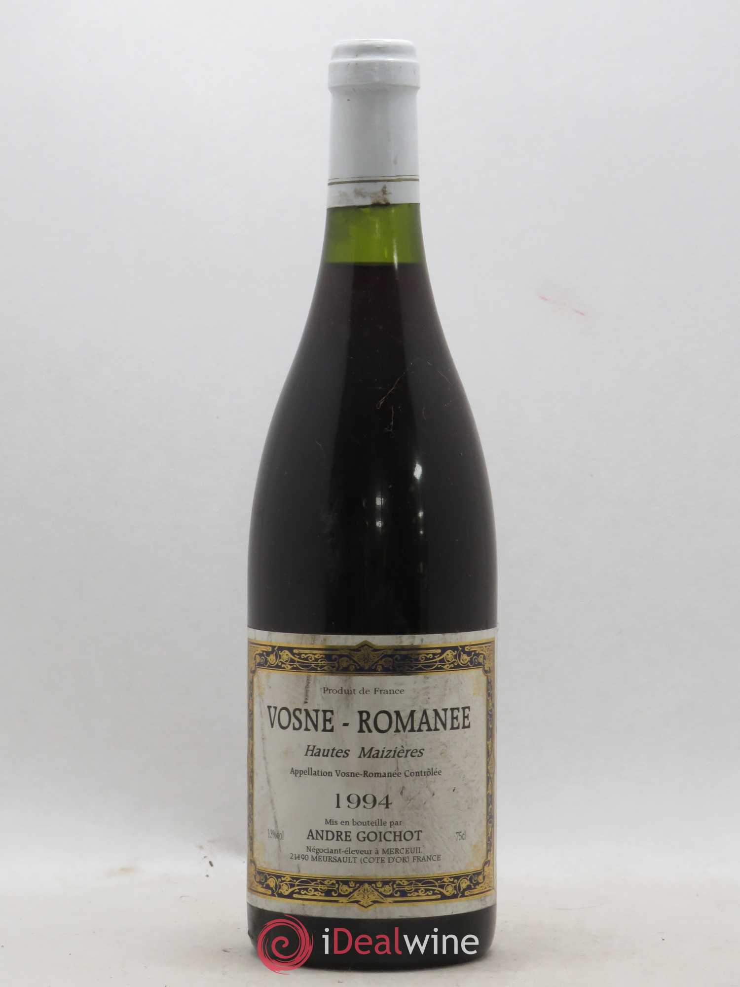 Vosne-Romanée Hautes Maizières Goichot 1994 - Posten von 1 Flasche - 0