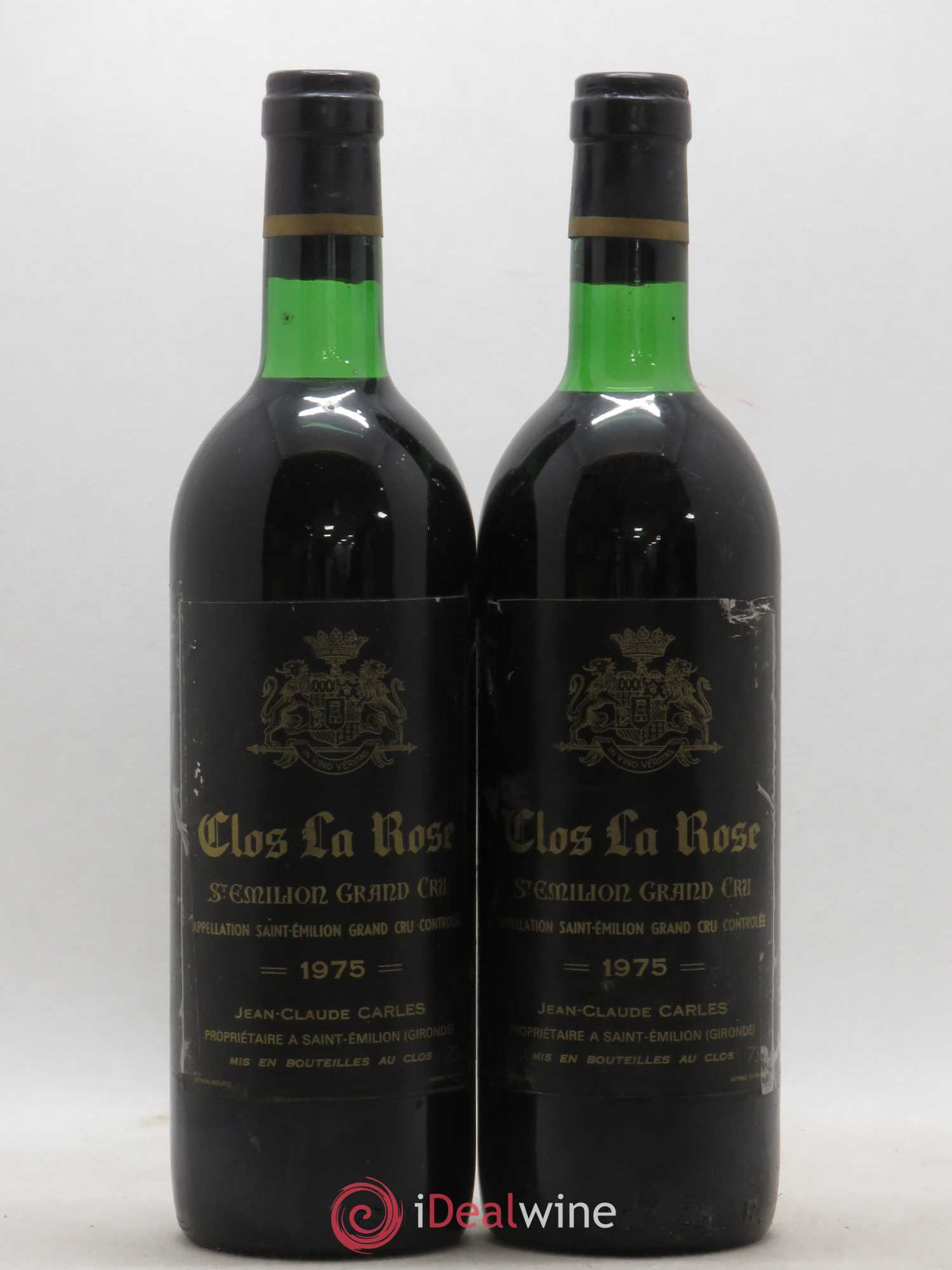 Saint-Émilion Clos de la Rose 1975 - Posten von 2 Flaschen - 0