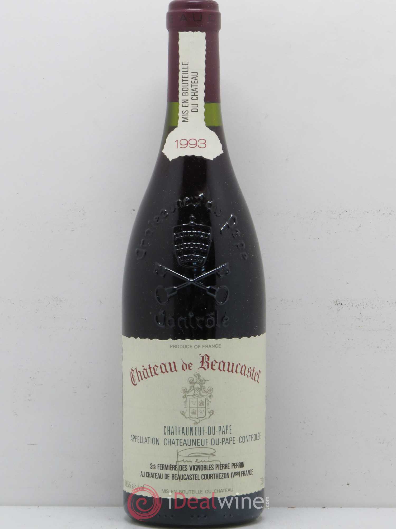 Châteauneuf-du-Pape Château de Beaucastel Famille Perrin 1993 - Lot de 1 bouteille - 0