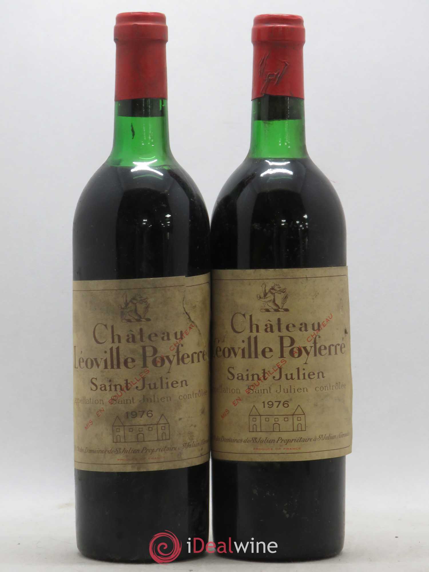 Château Léoville Poyferré 2ème Grand Cru Classé 1976 - Lot de 2 bouteilles - 0