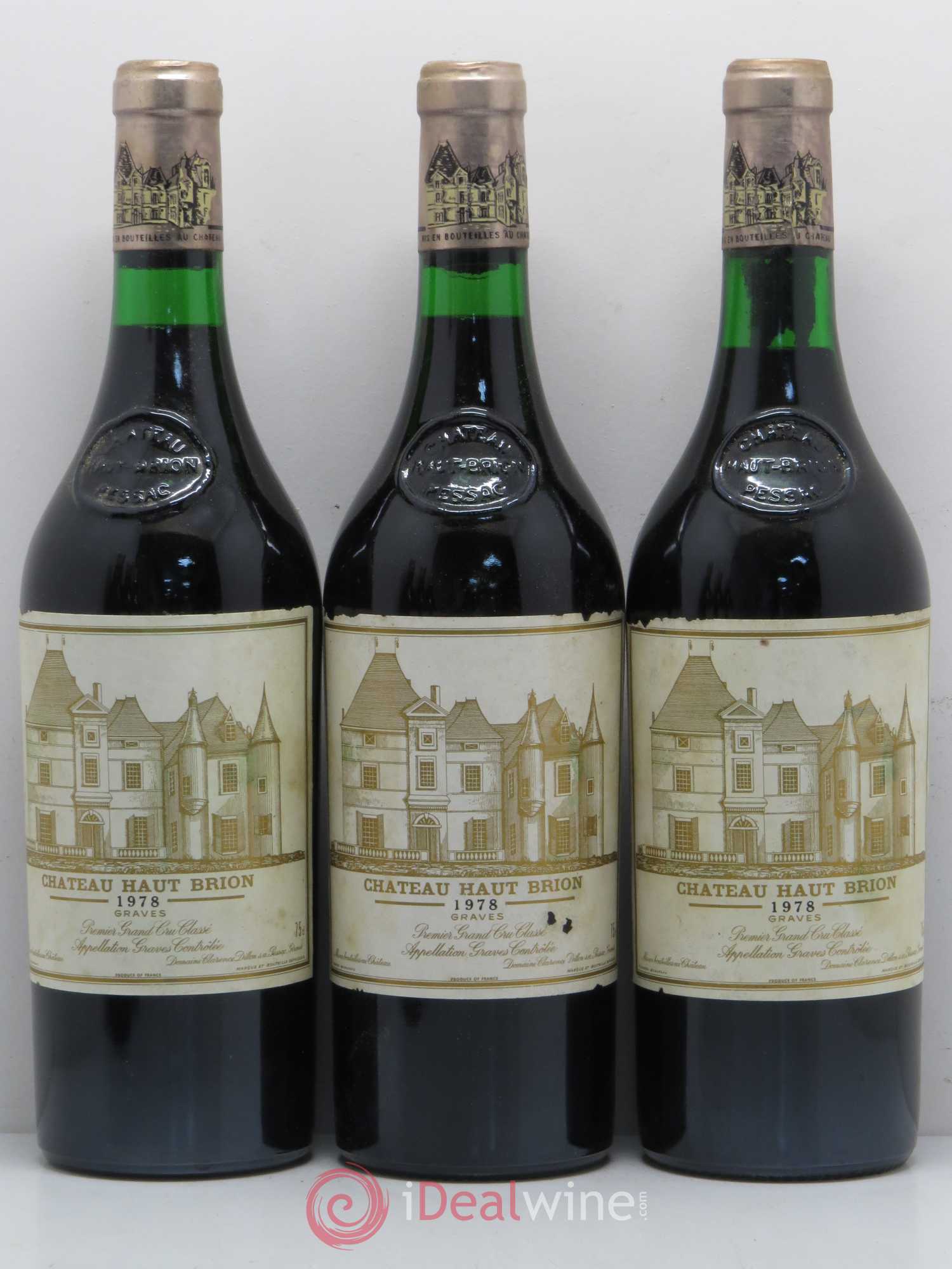 Château Haut Brion 1er Grand Cru Classé 1978 - Lot de 12 bouteilles - 1
