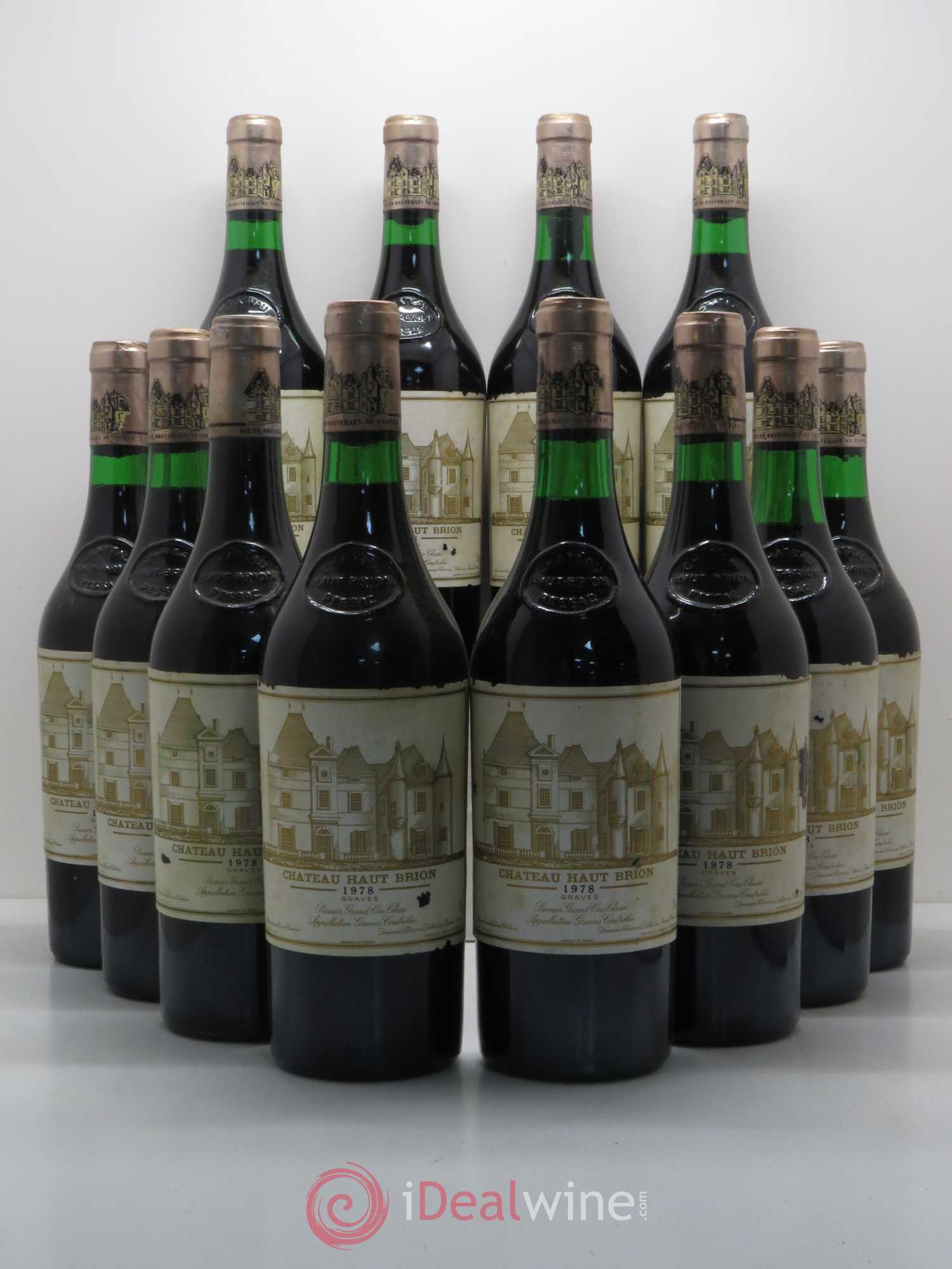 Château Haut Brion 1er Grand Cru Classé 1978 - Lot de 12 bouteilles - 0