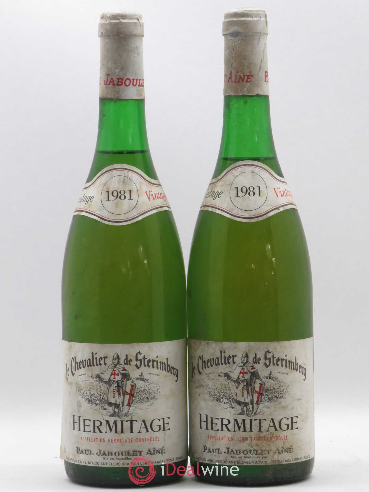 Hermitage Chevalier de Sterimberg Paul Jaboulet Ainé 1981 - Lot de 2 bouteilles - 0