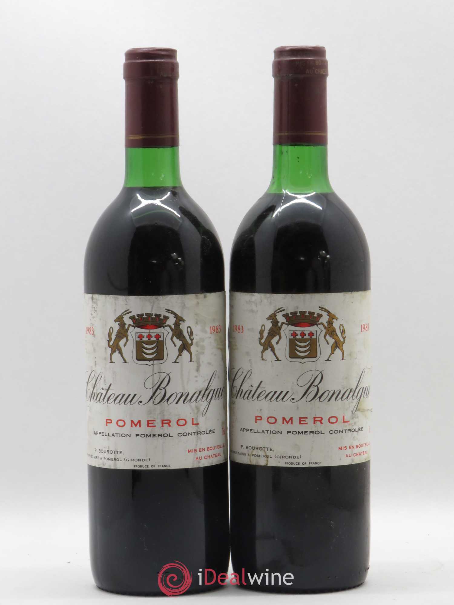 Château Bonalgue 1983 - Lot de 2 bouteilles - 0