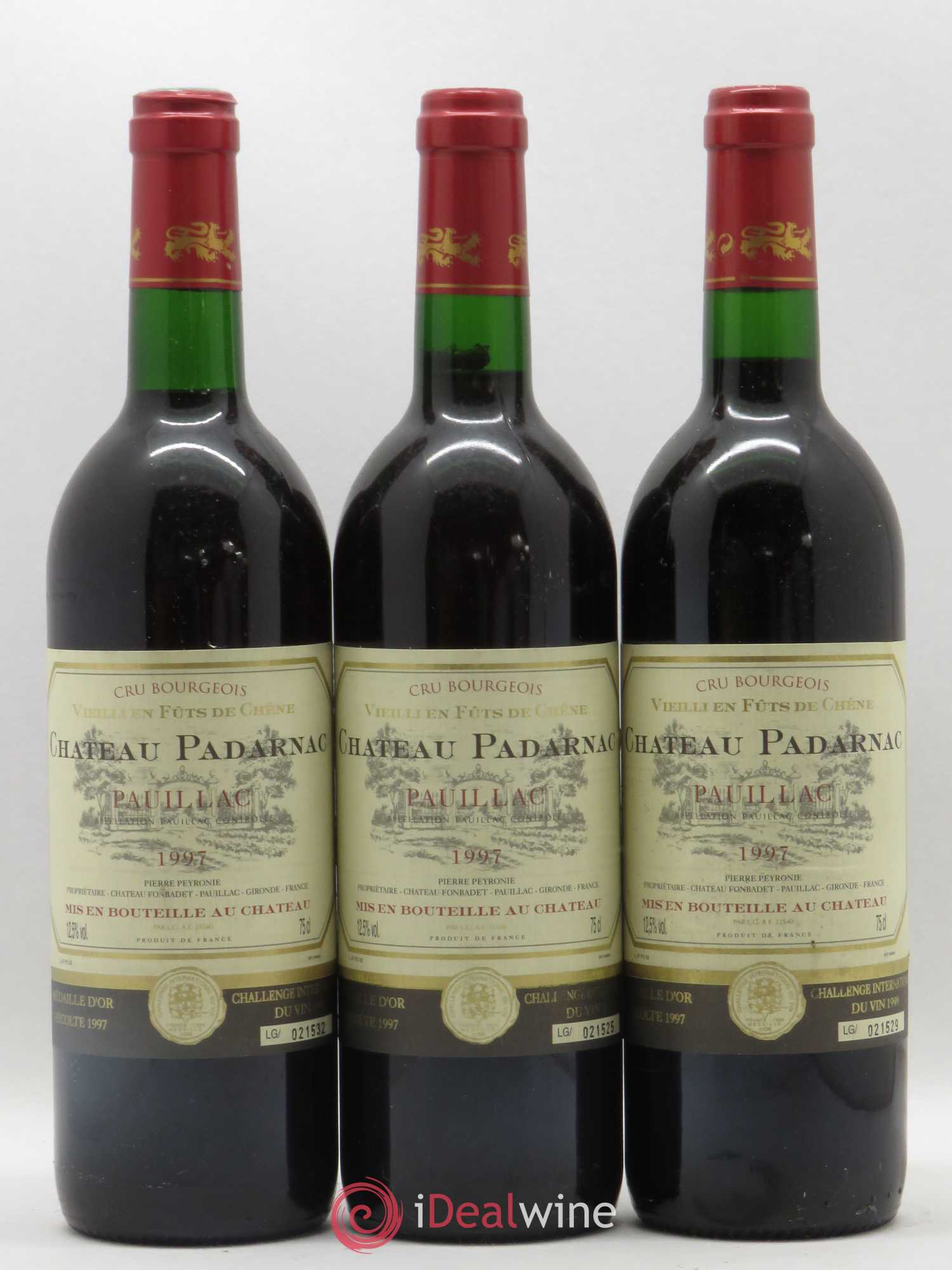 Pauillac Château Padarnac 1997 - Posten von 6 Flaschen - 1