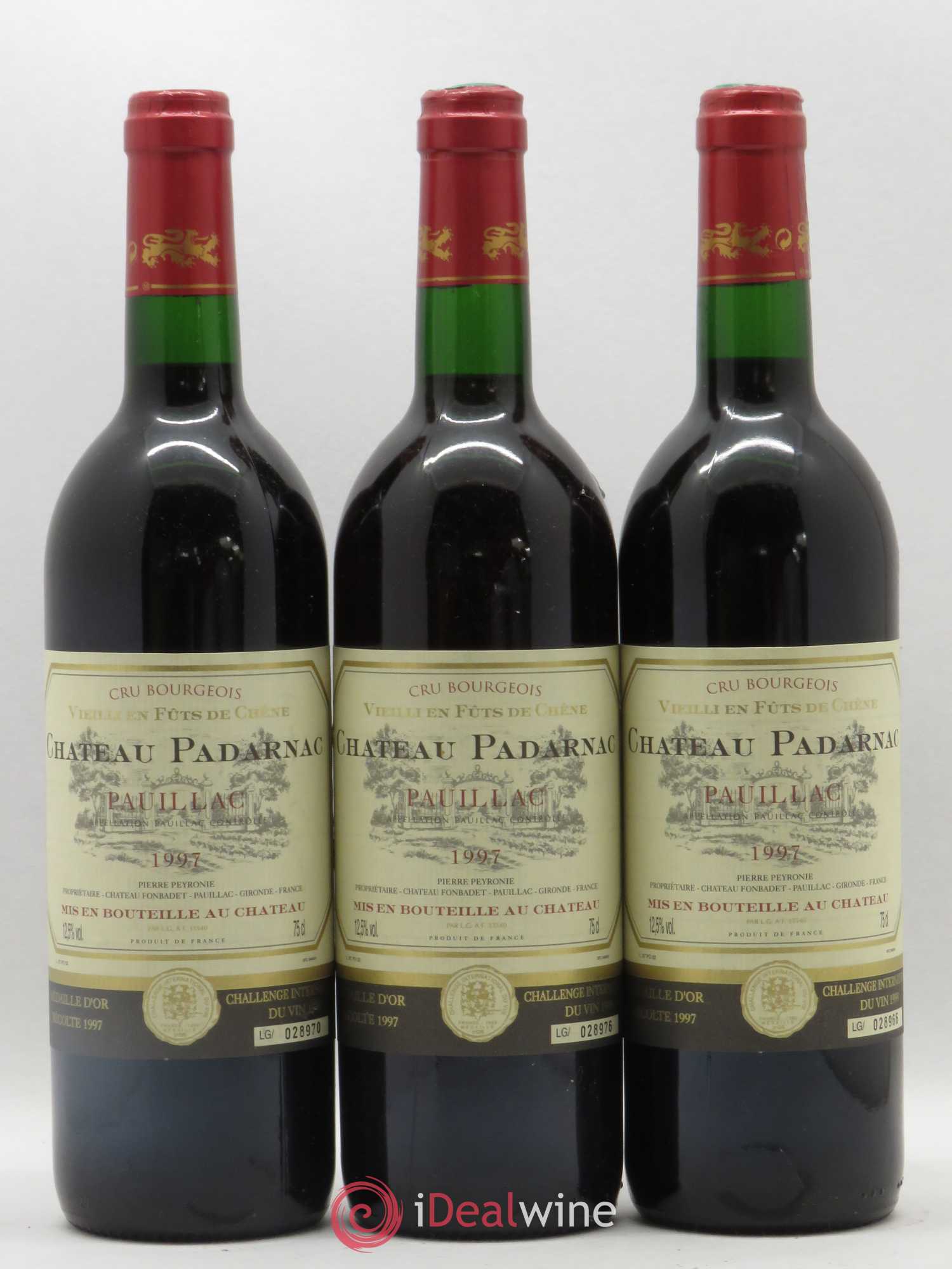 Pauillac Château Padarnac 1997 - Posten von 6 Flaschen - 1