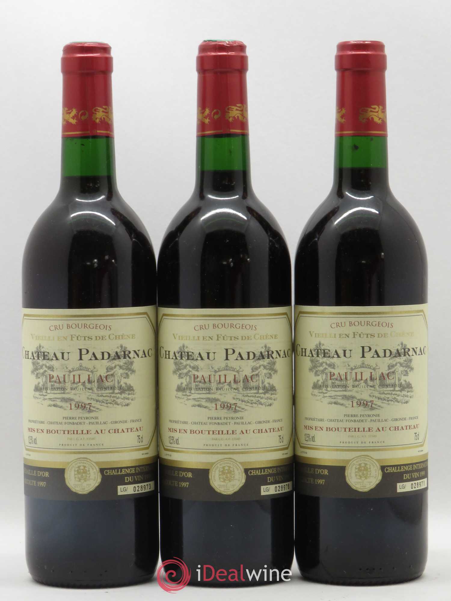 Pauillac Château Padarnac 1997 - Posten von 6 Flaschen - 2