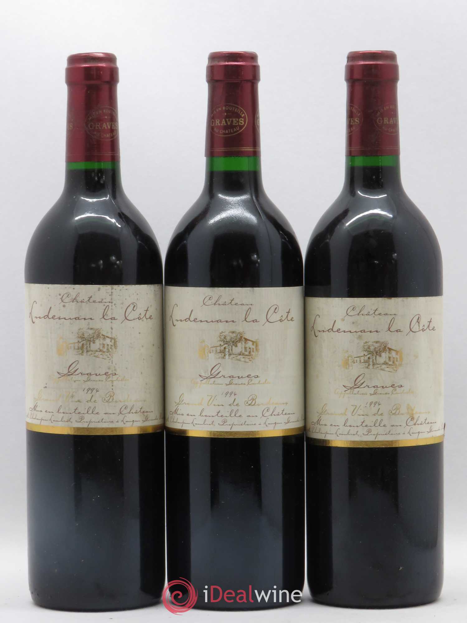 Graves Château Ludeman La Cote 1994 - Posten von 6 Flaschen - 2