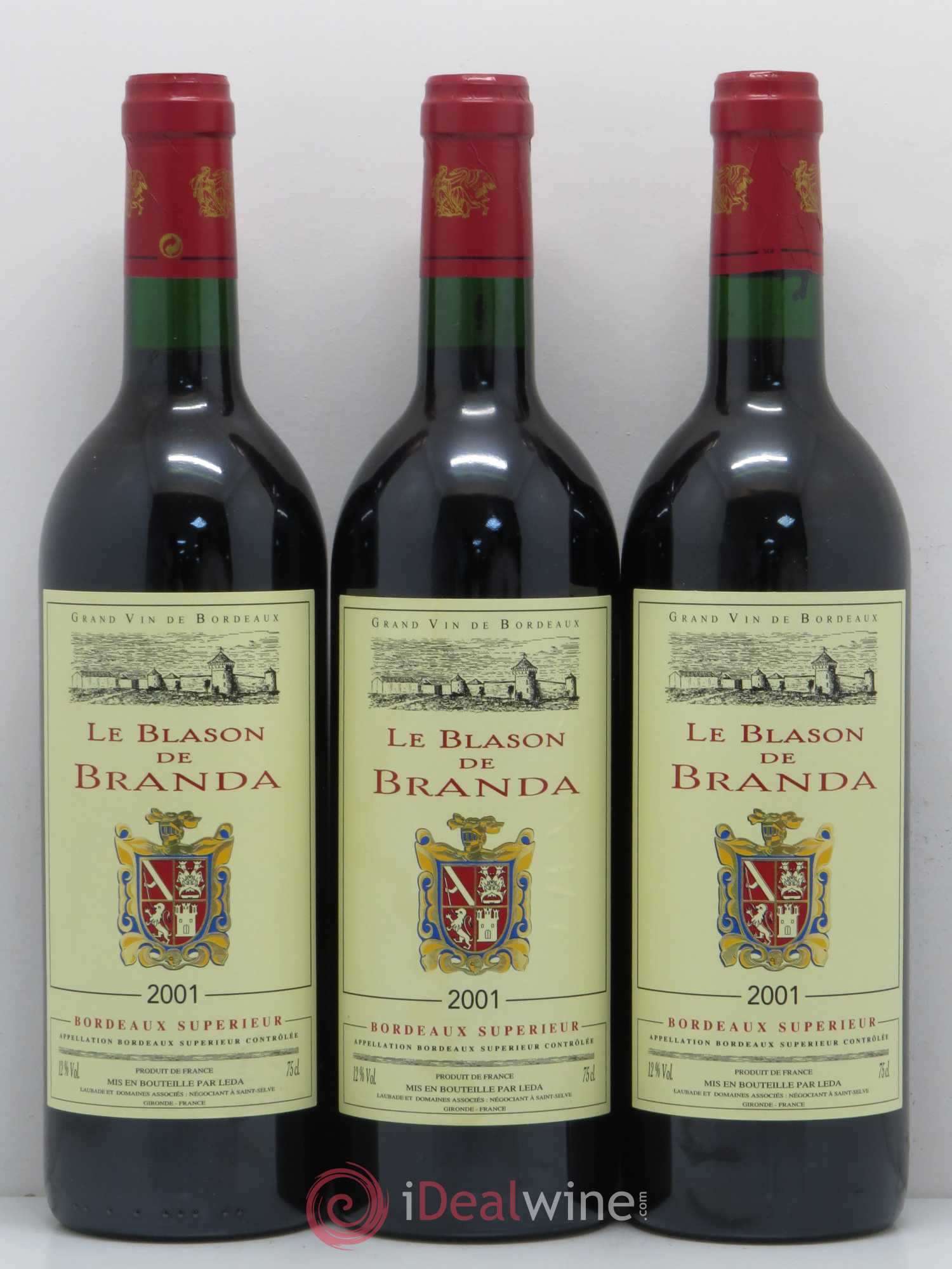 Bordeaux Supérieur Blason de Branda (sans prix de réserve) 2001 - Posten von 6 Flaschen - 2