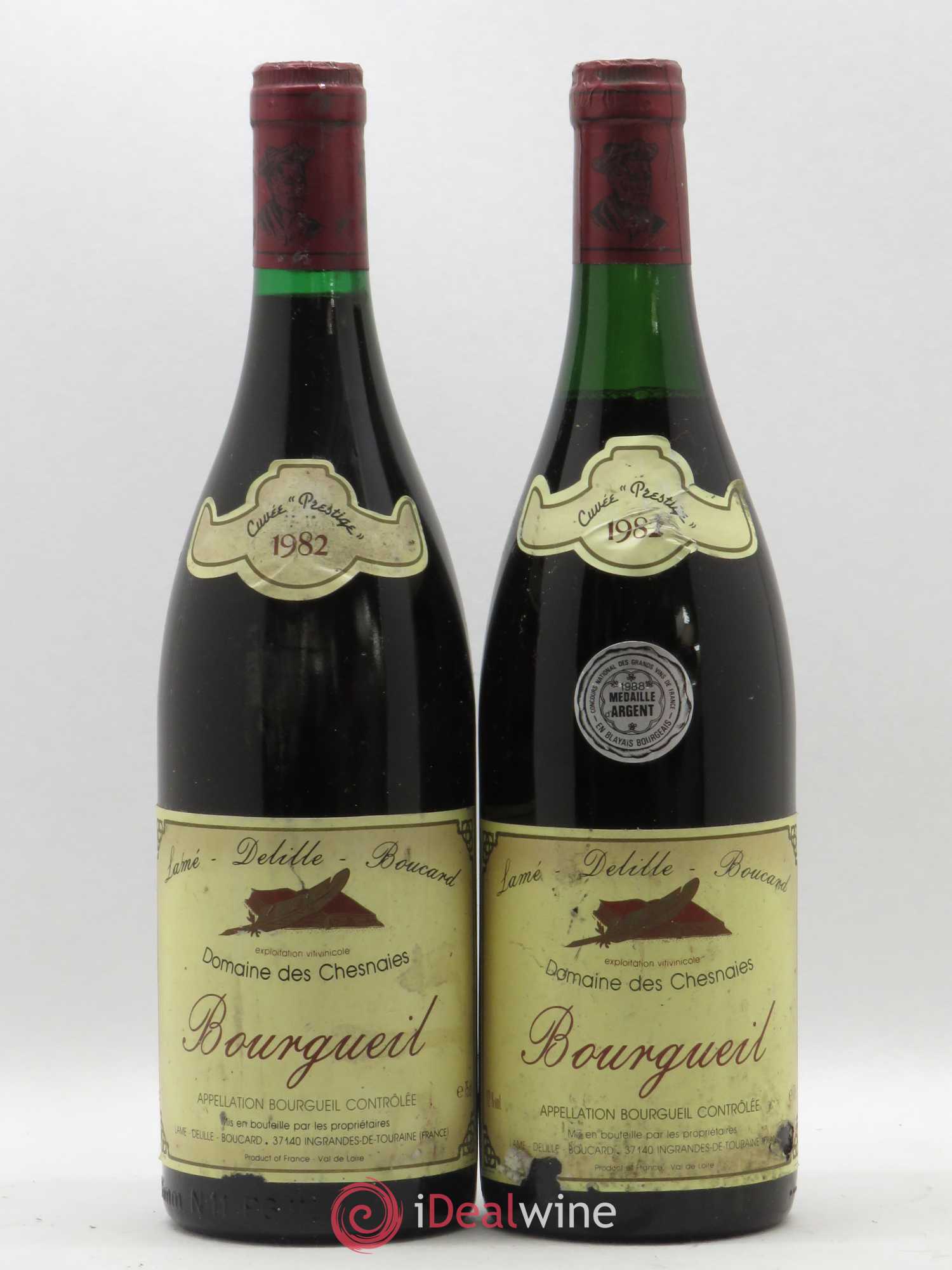 Bourgueil Prestige Domaine des Chesnaies 1982 - Lot de 2 bouteilles - 0