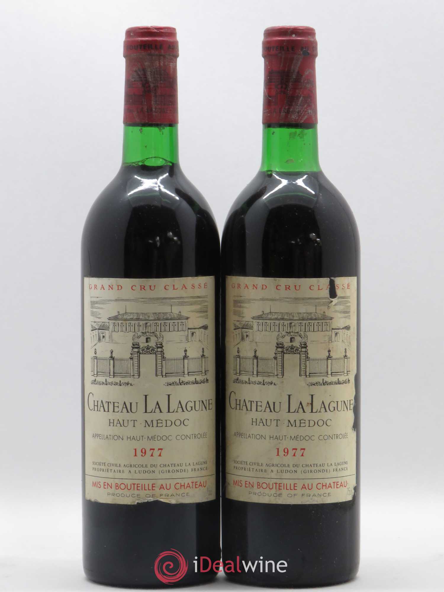 Château la Lagune 3ème Grand Cru Classé 1977 - Lot de 2 bouteilles - 0