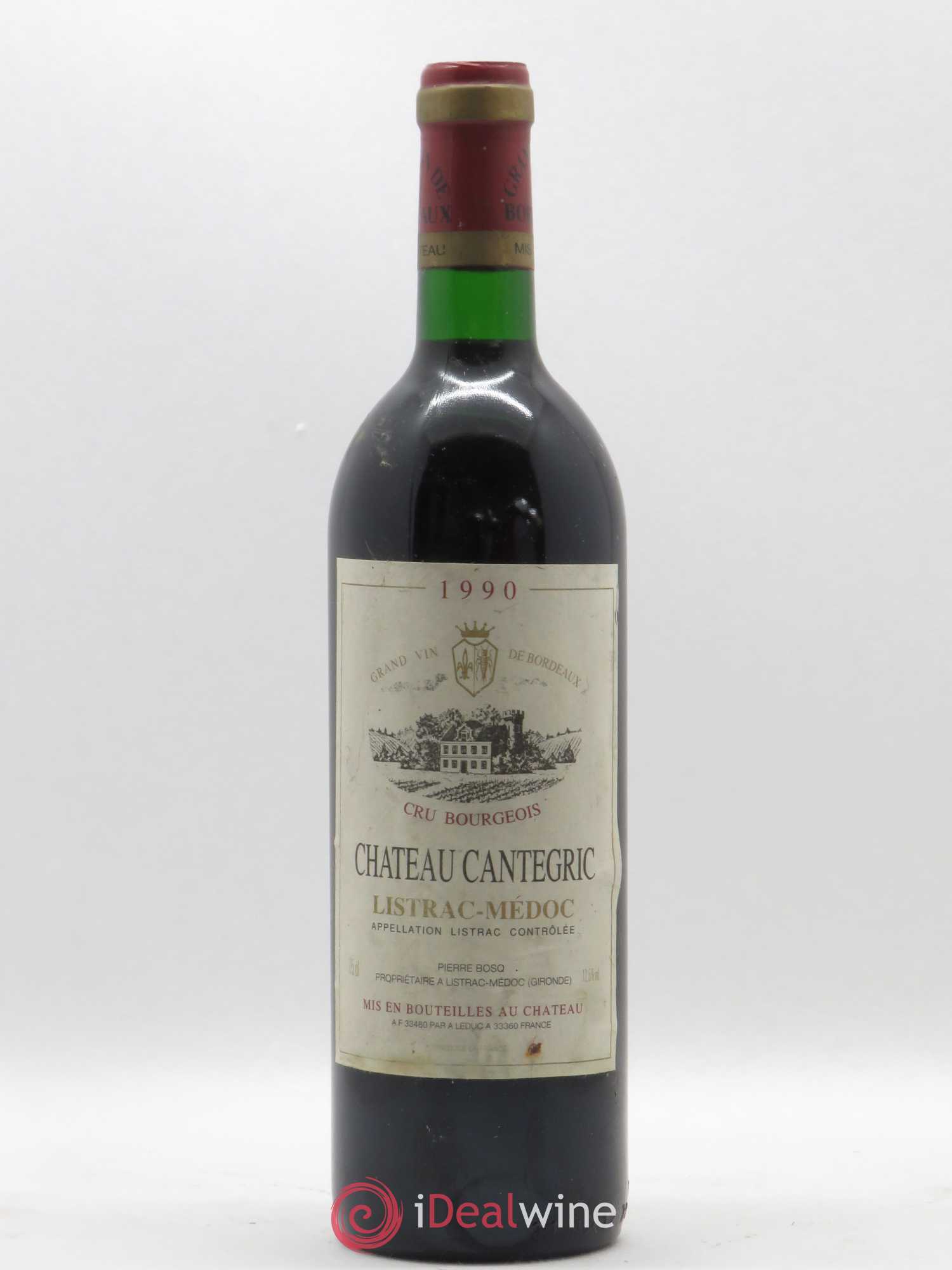 Listrac Château Chantegric 1990 - Posten von 1 Flasche - 0