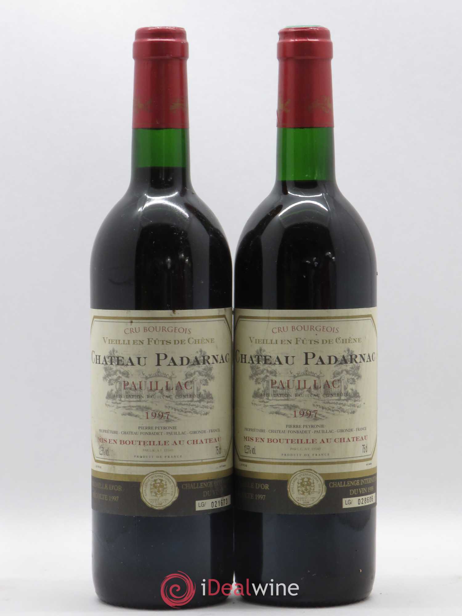 Pauillac Château Padarnac 1997 - Posten von 2 Flaschen - 0
