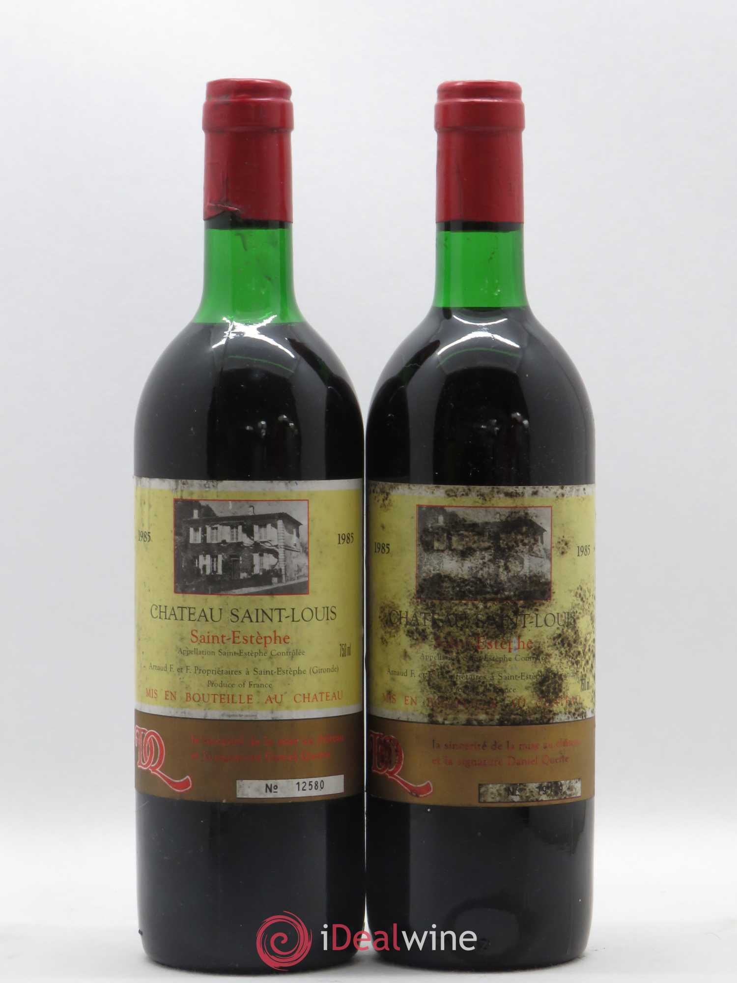 Saint-Estèphe Château Saint-Louis 1985 - Posten von 2 Flaschen - 0
