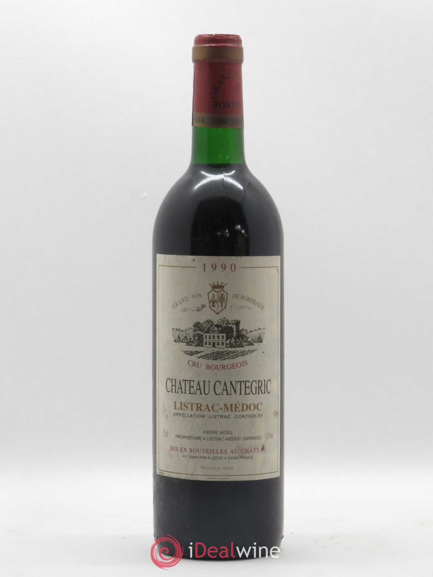 Listrac Château Chantegric 1990 - Posten von 1 Flasche - 0