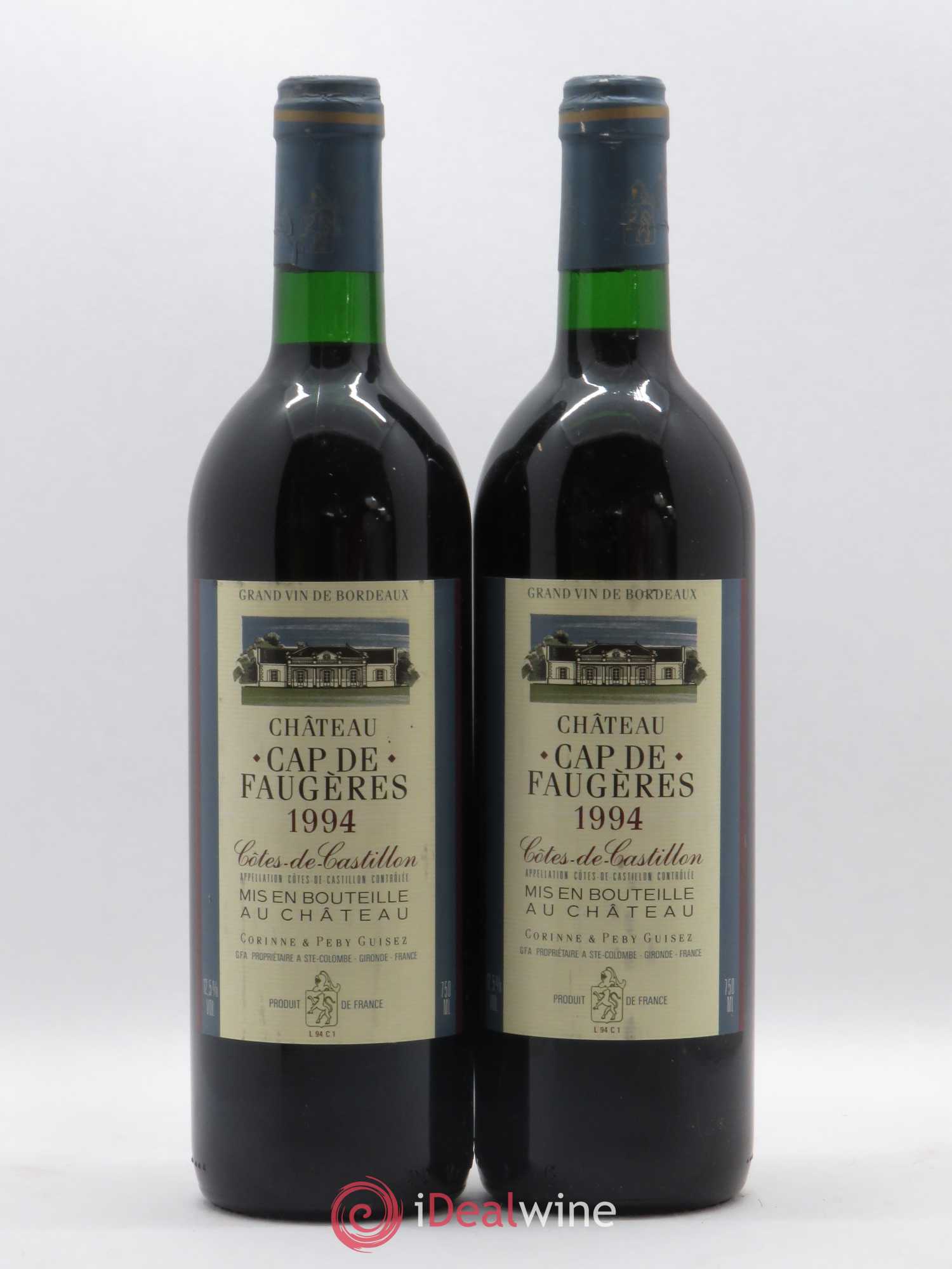 Château Cap de Faugères 1994 - Lot de 2 bouteilles - 0