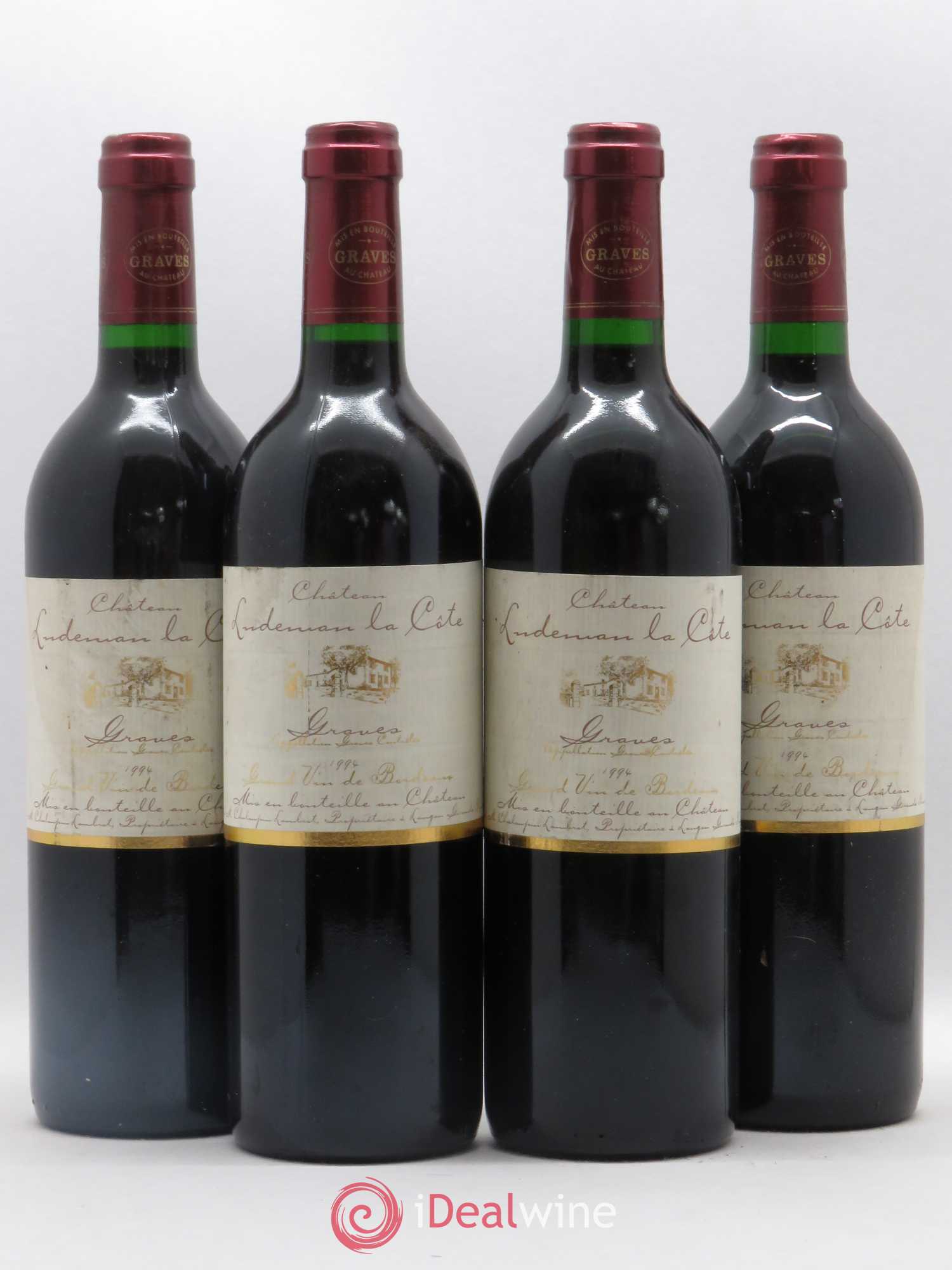 Graves Château Ludeman La Cote 1994 - Posten von 4 Flaschen - 0