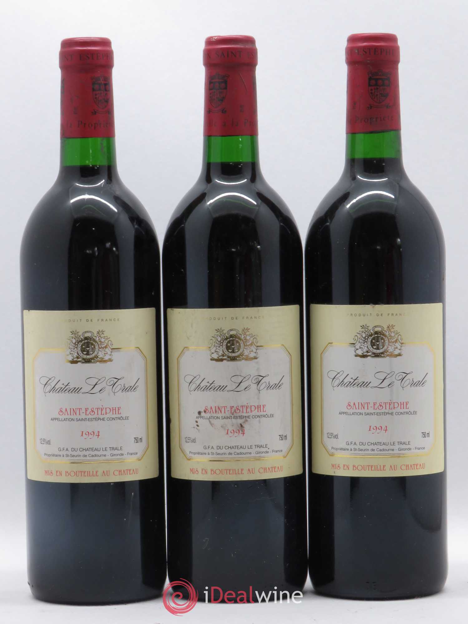 Saint-Estèphe Château Le Trale 1994 - Posten von 6 Flaschen - 2