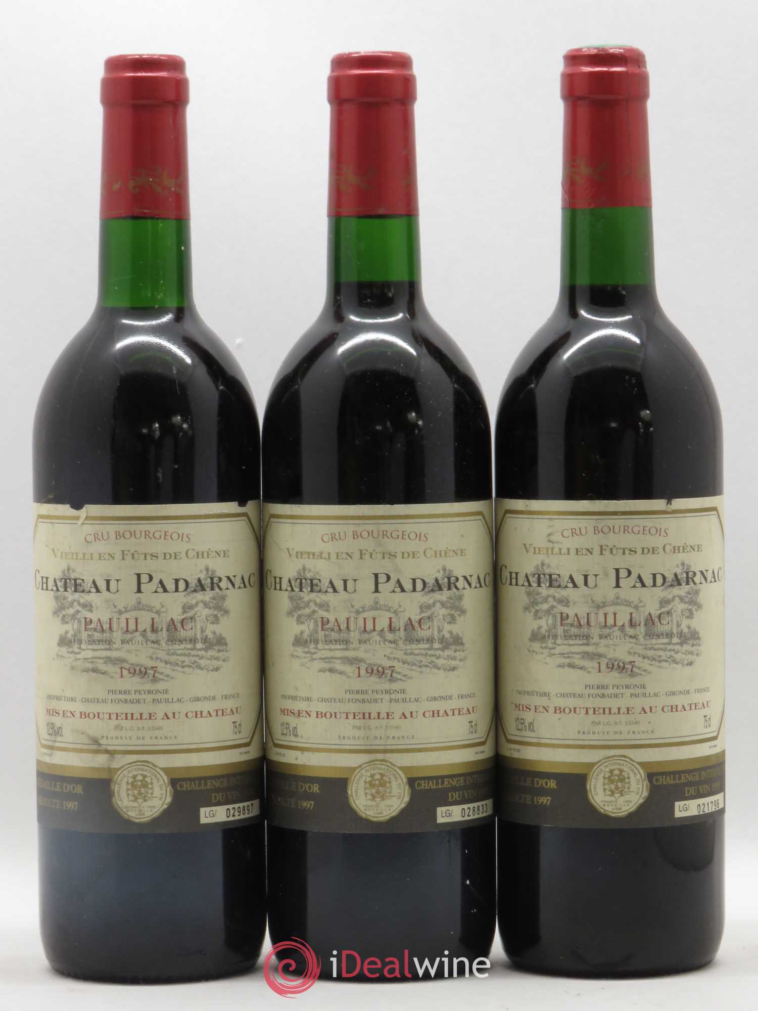 Pauillac Château Padarnac 1997 - Posten von 6 Flaschen - 1