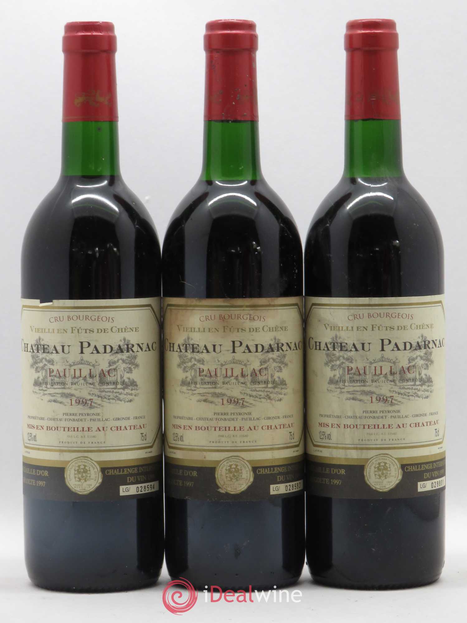 Pauillac Château Padarnac 1997 - Posten von 6 Flaschen - 2