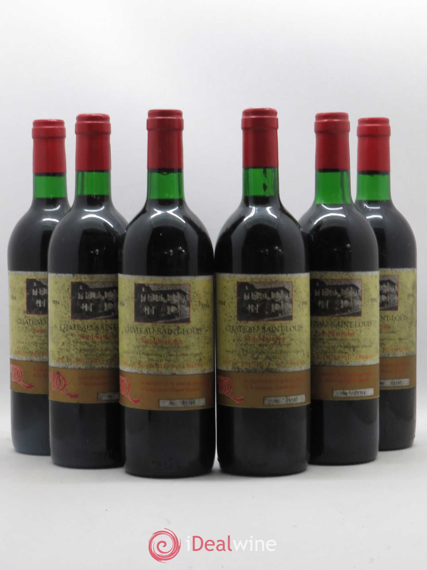 Saint-Estèphe Château Saint-Louis 1984 - Lot de 6 bouteilles - 0