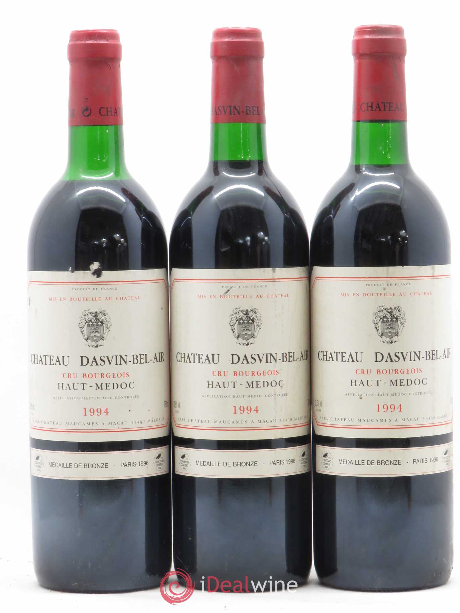 Haut Médoc Château Dasvin Bel Air 1994 - Posten von 6 Flaschen - 1