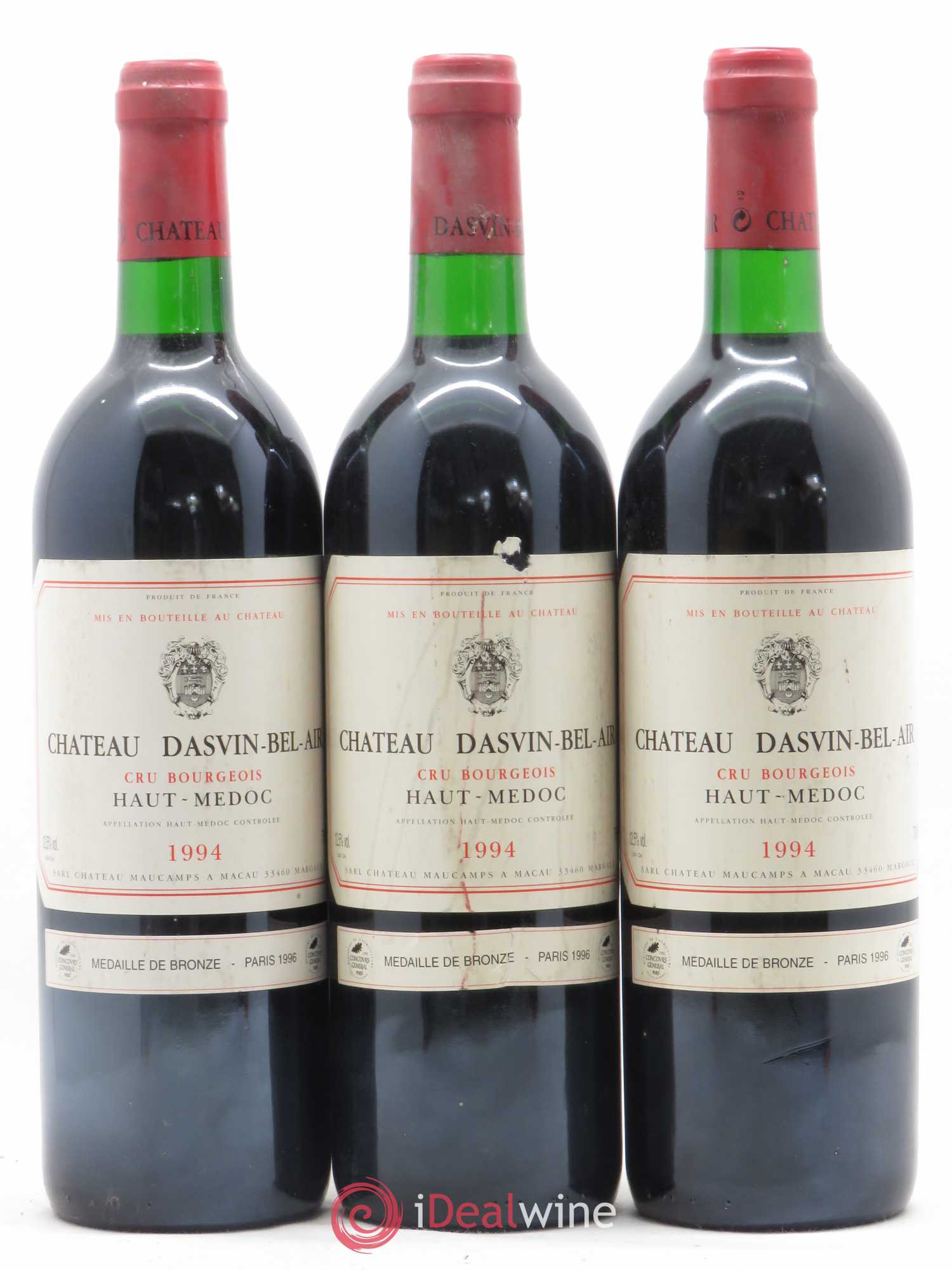 Haut Médoc Château Dasvin Bel Air 1994 - Posten von 6 Flaschen - 2