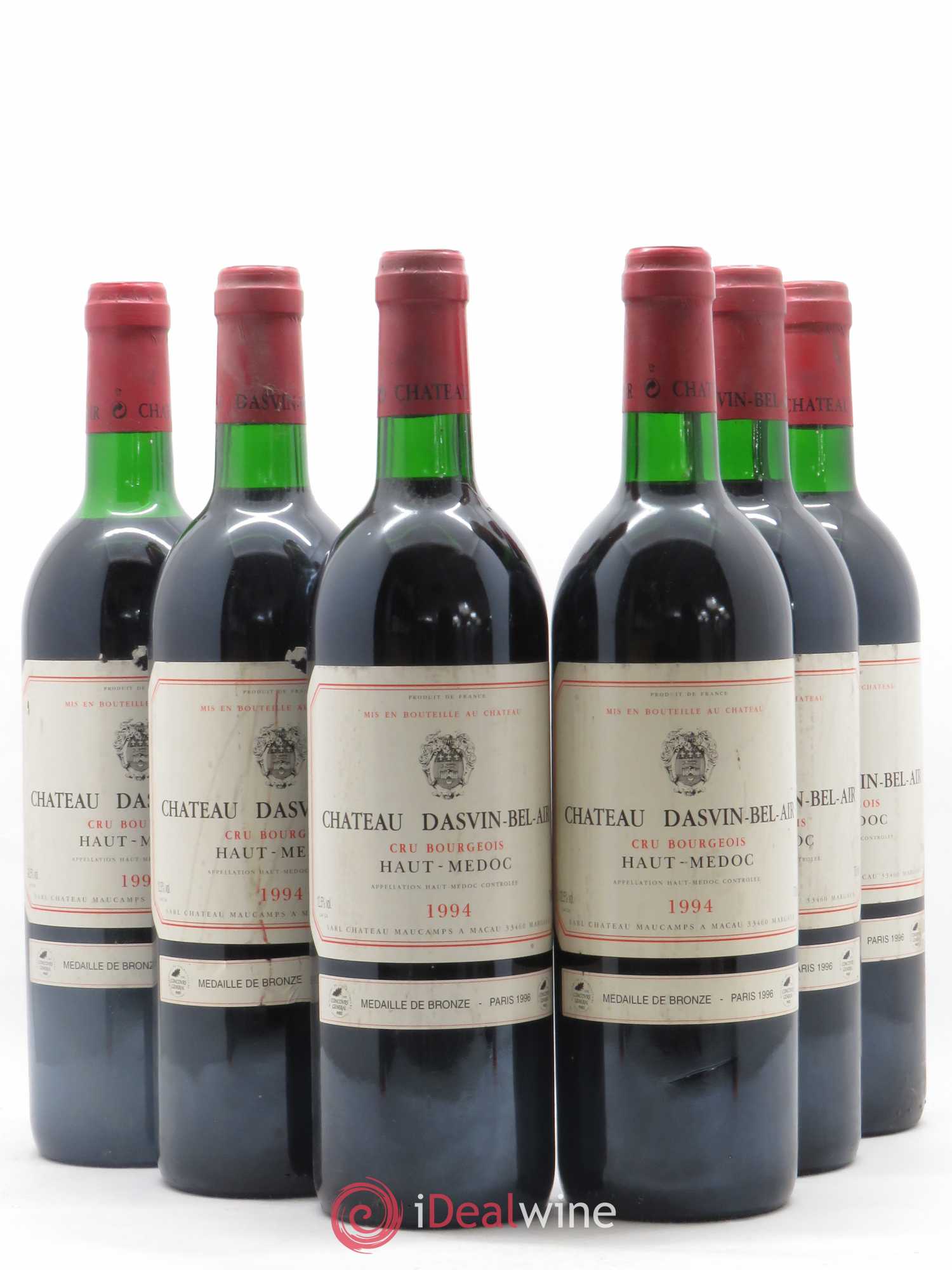 Haut Médoc Château Dasvin Bel Air 1994 - Posten von 6 Flaschen - 0