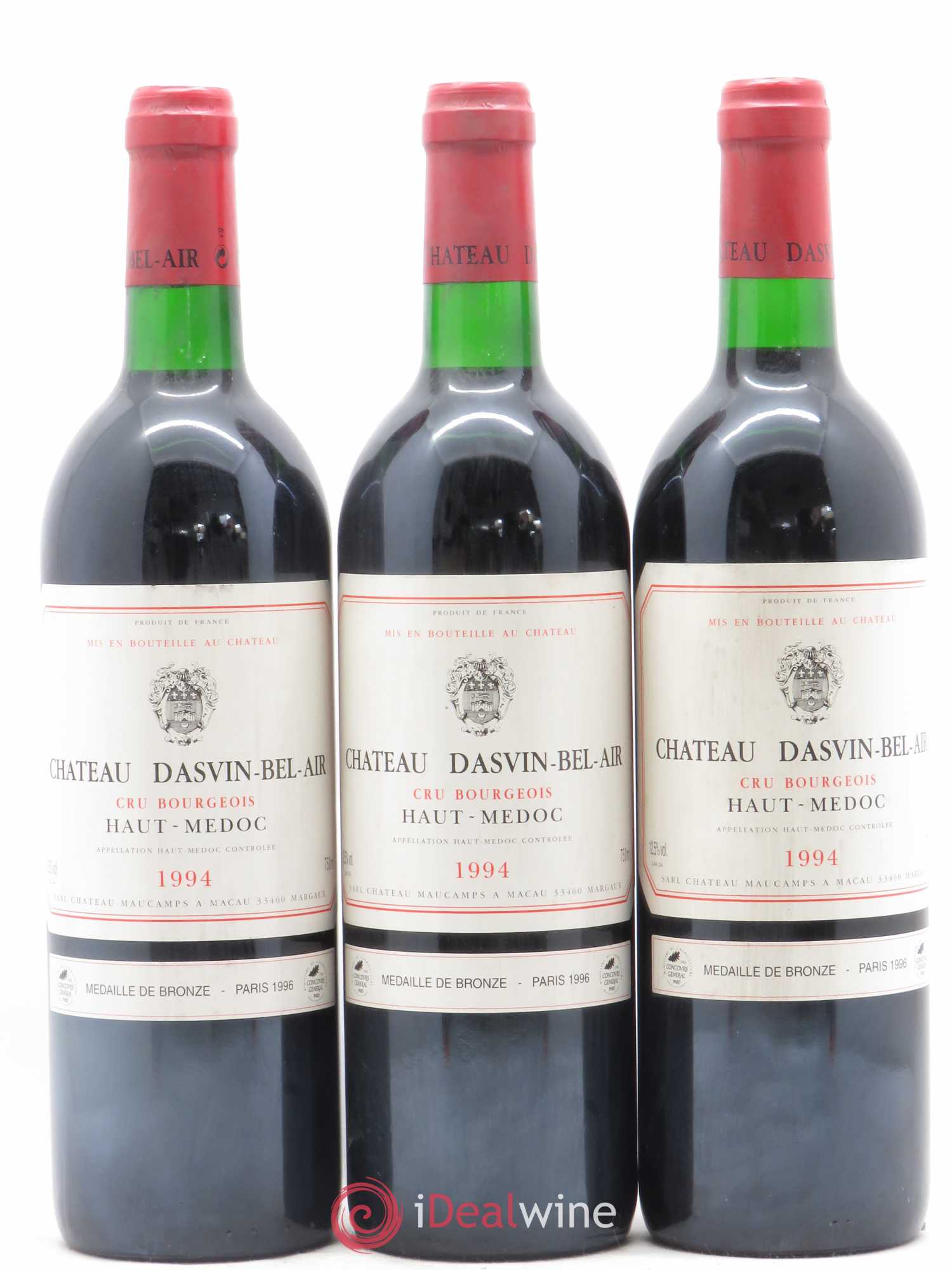 Haut Médoc Château Dasvin Bel Air 1994 - Posten von 6 Flaschen - 1