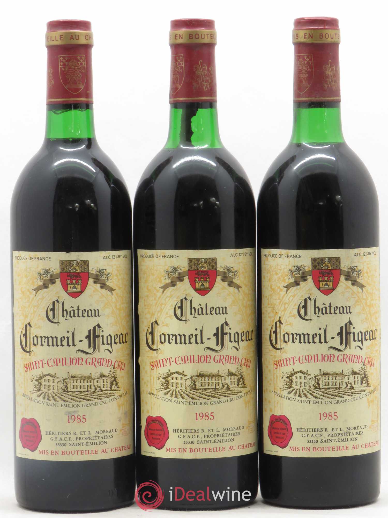 Château Cormeil Figeac 1985 - Lot de 6 bouteilles - 1