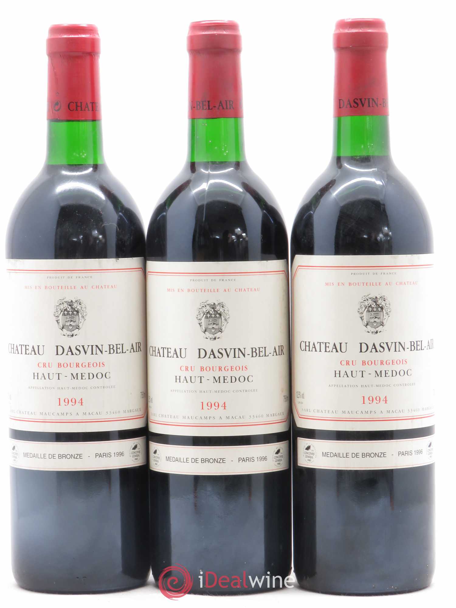 Haut Médoc Château Dasvin Bel Air 1994 - Posten von 6 Flaschen - 2